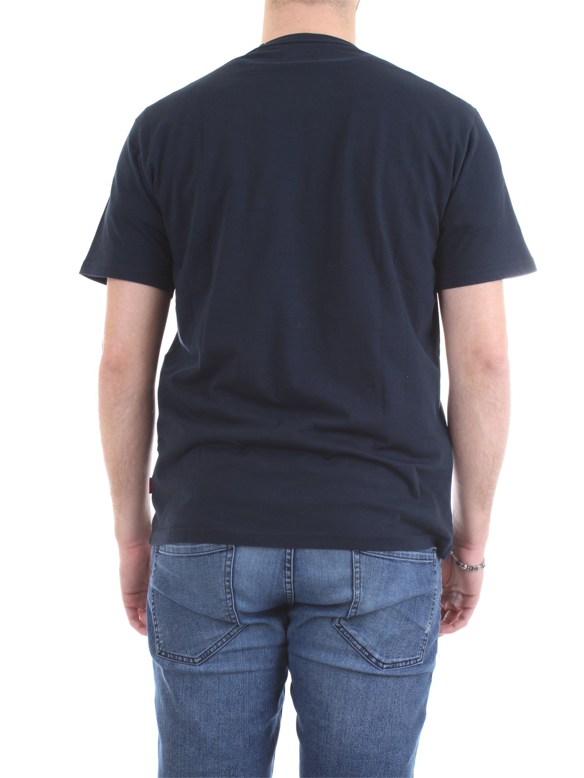 WOOLRICH CFWOTE0038MRUT1486 Blue Clothing Man T-Shirt/Polo WOOLRICH CFWOTE0038MRUT1486 Blue Clothing Man T-Shirt/Polo