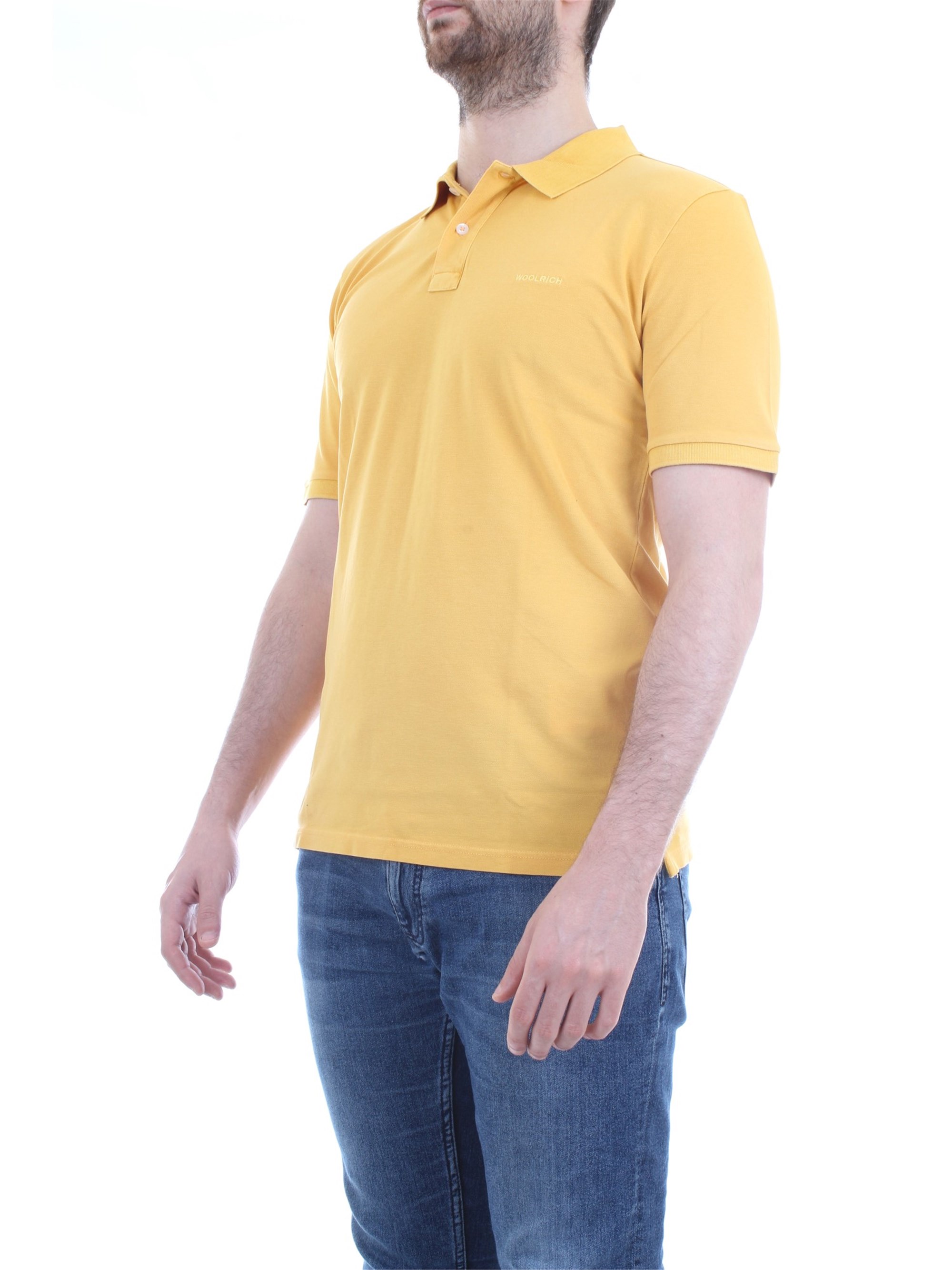 WOOLRICH CFWOPO0012MRUT1483 Yellow Clothing Man Polo shirt WOOLRICH CFWOPO0012MRUT1483 Yellow Clothing Man Polo shirt