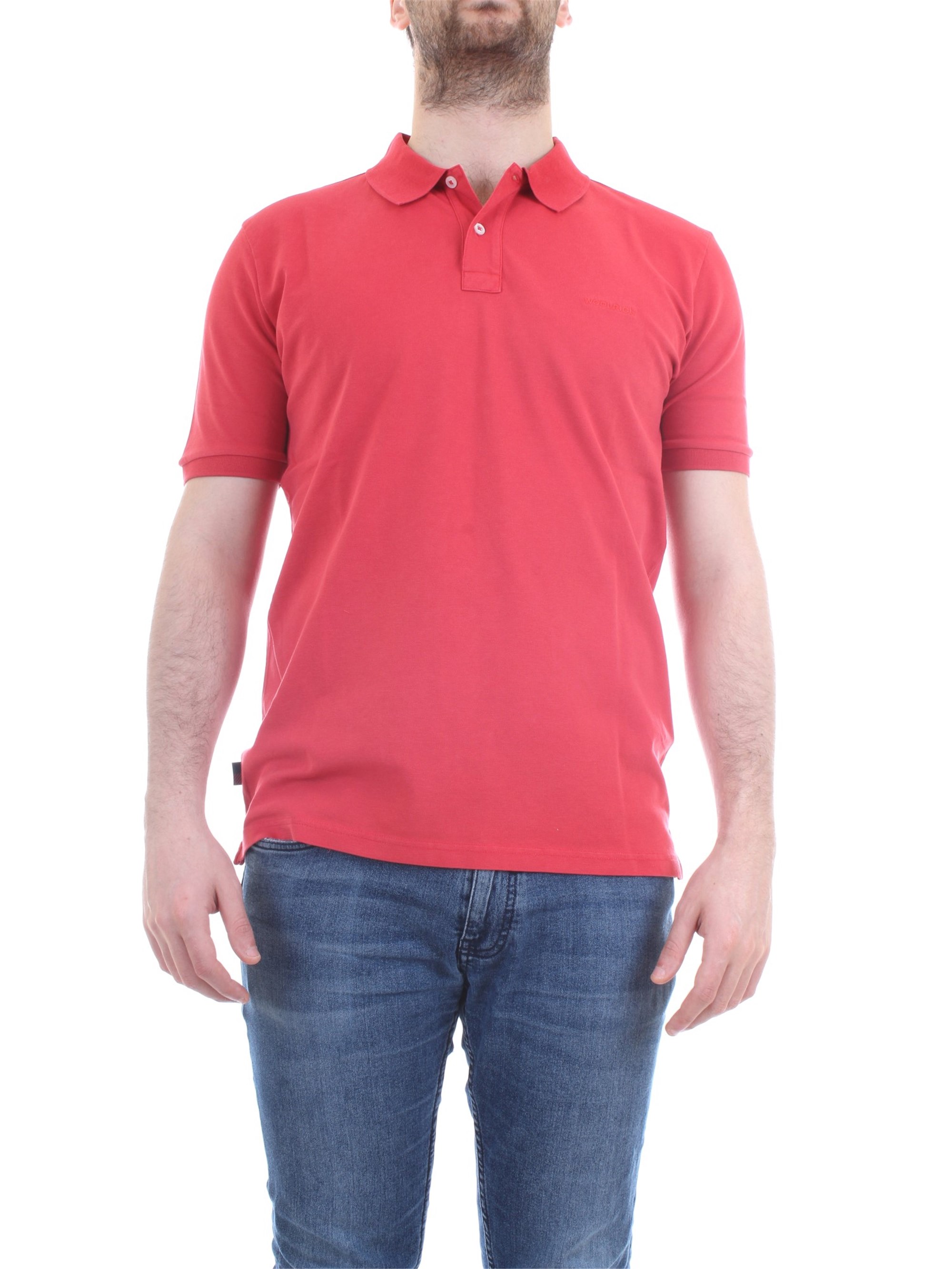 WOOLRICH CFWOPO0012MRUT1483 Red Clothing Man Polo shirt WOOLRICH CFWOPO0012MRUT1483 Red Clothing Man Polo shirt