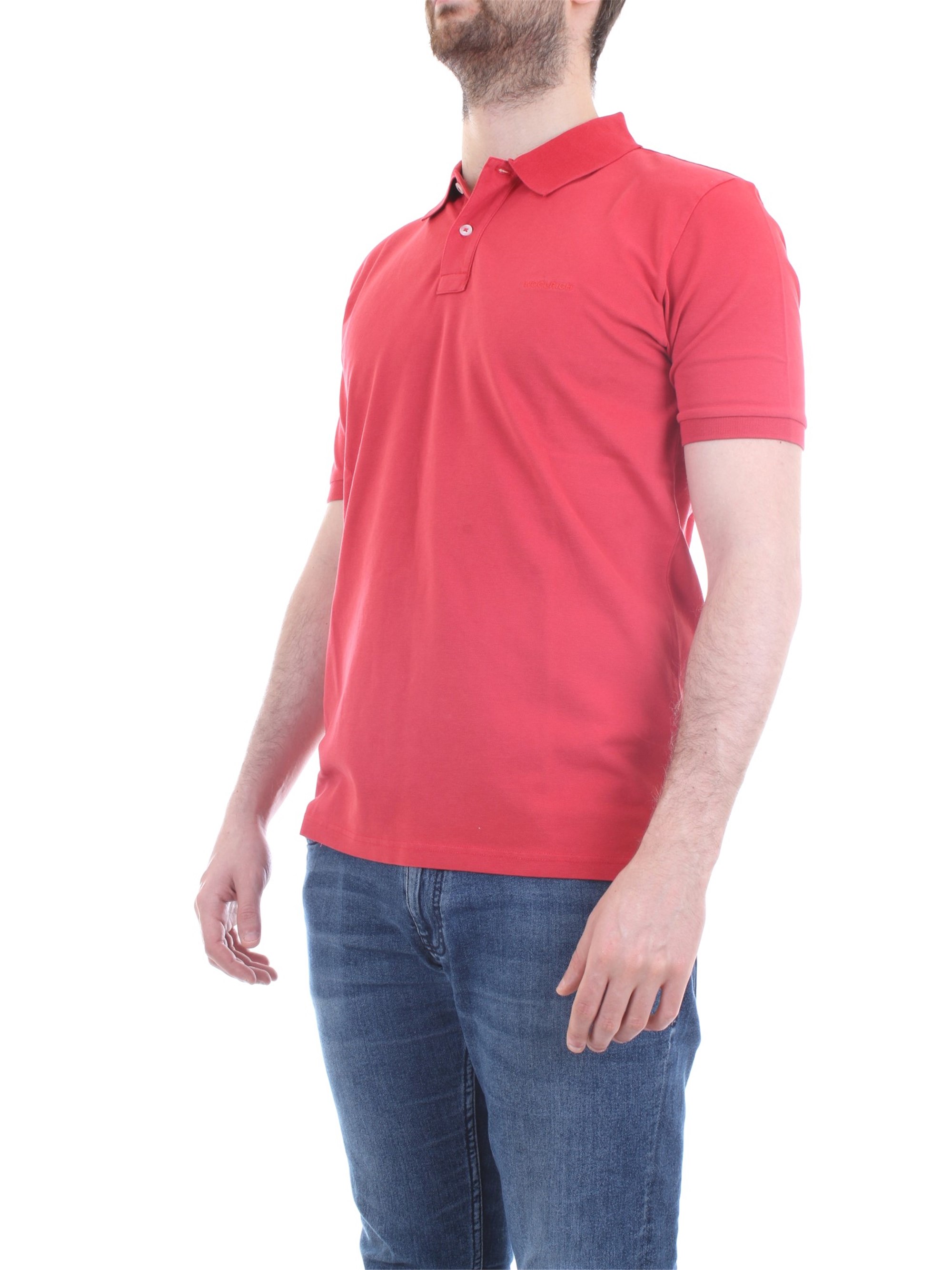 WOOLRICH CFWOPO0012MRUT1483 Red Clothing Man Polo shirt WOOLRICH CFWOPO0012MRUT1483 Red Clothing Man Polo shirt