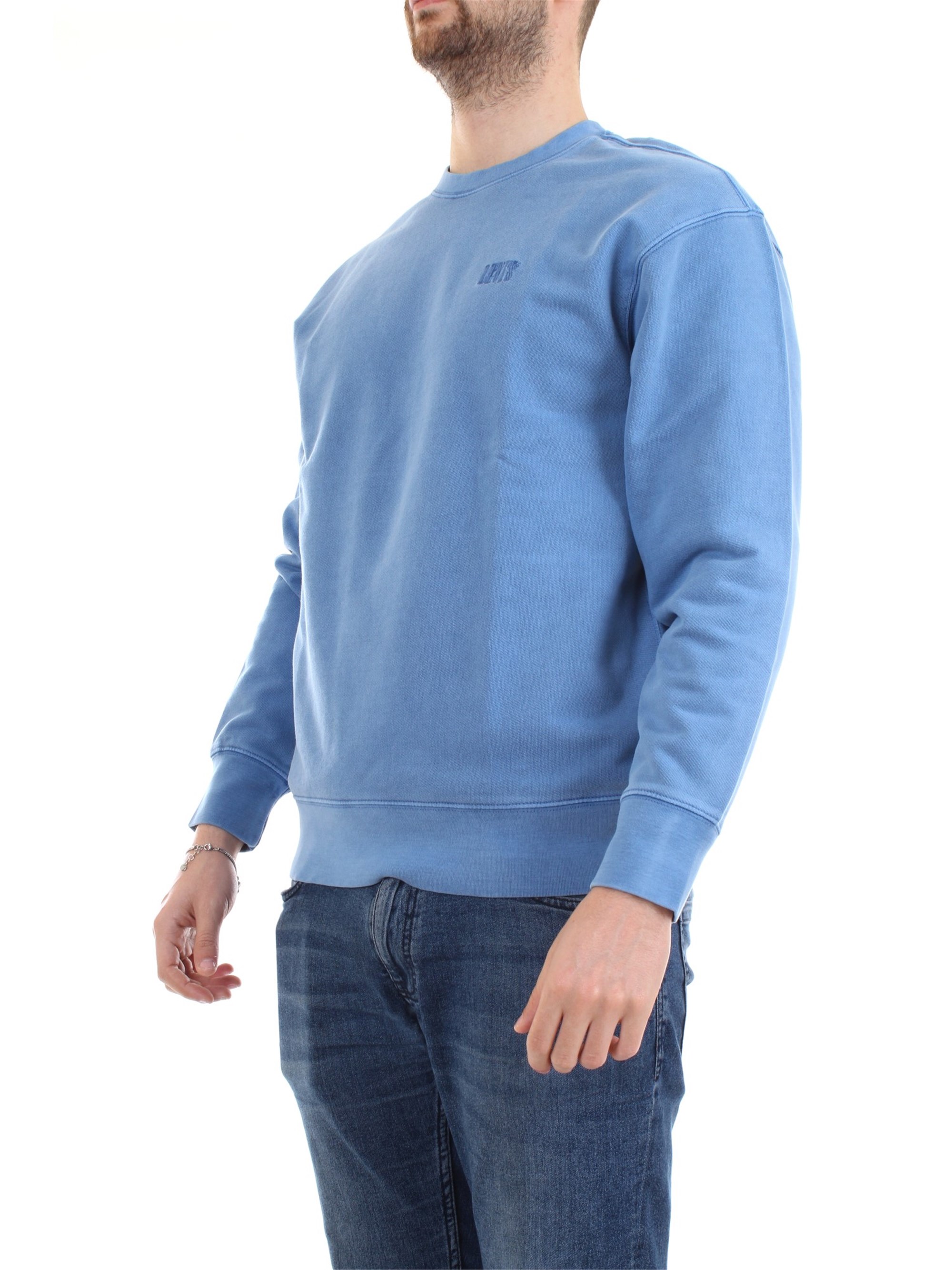 LEVI'S 85531 Light blue Clothing Man Sweater LEVI'S 85531 Light blue Clothing Man Sweater
