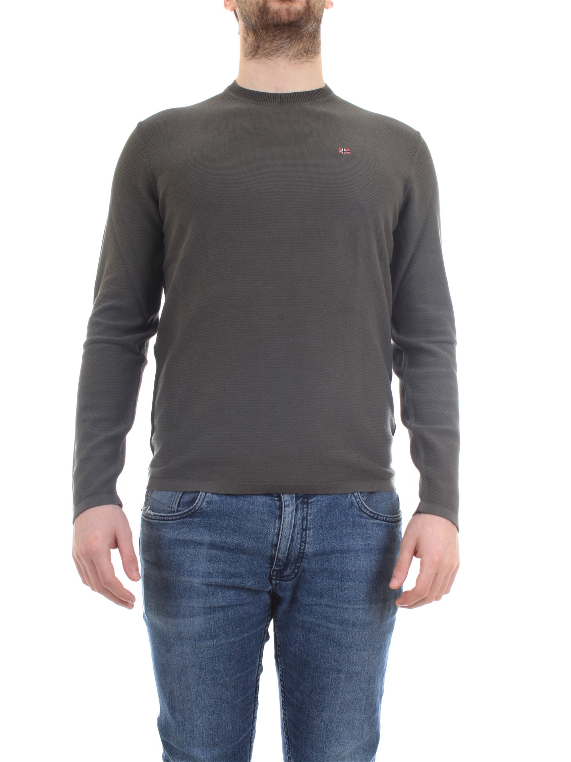 NAPAPIJRI N0YITQ Green Clothing Man Pullover NAPAPIJRI N0YITQ Green Clothing Man Pullover
