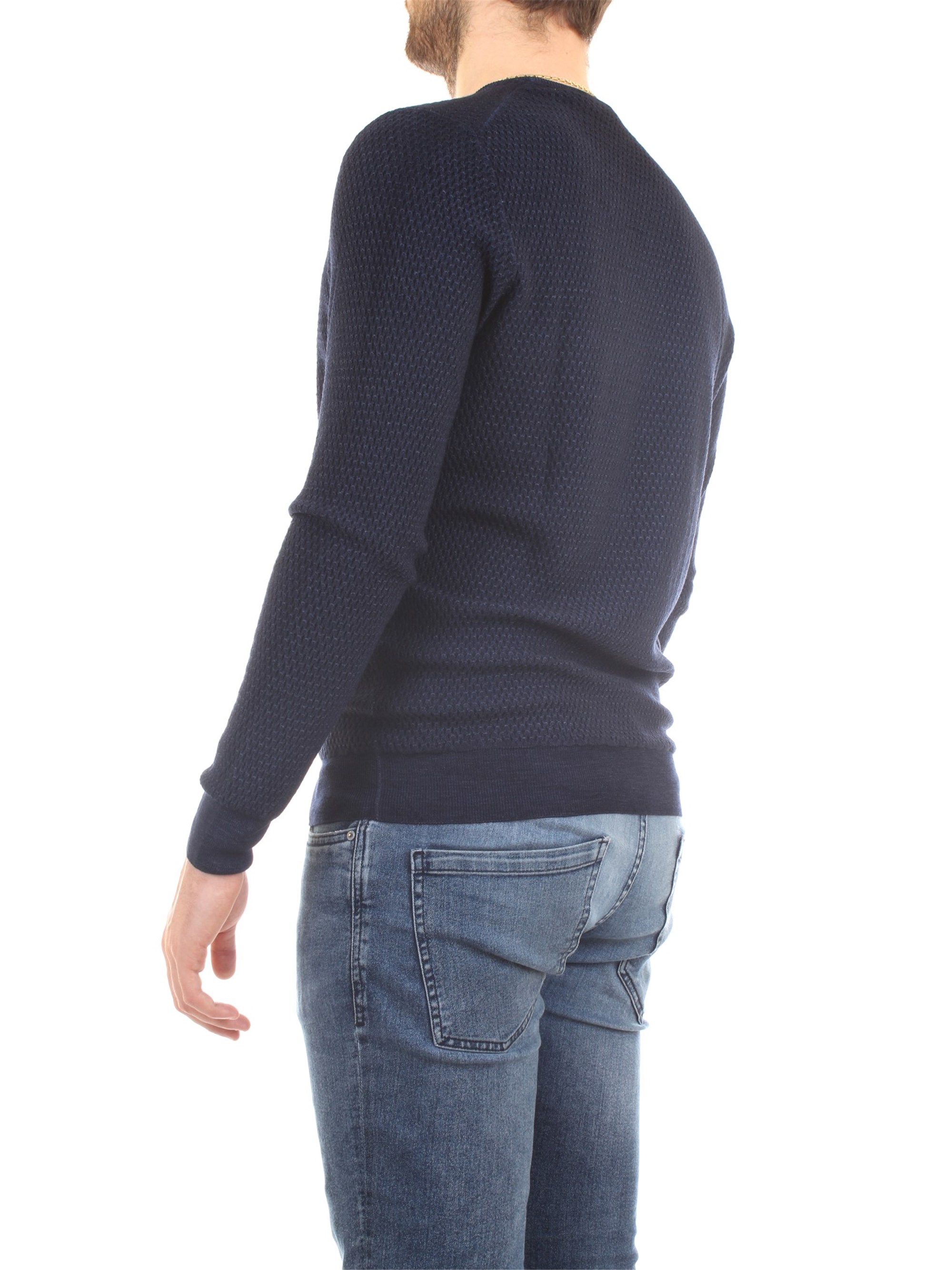 Gran Sasso 57186/28413 Blue Clothing Man Pullover Gran Sasso 57186/28413 Blue Clothing Man Pullover