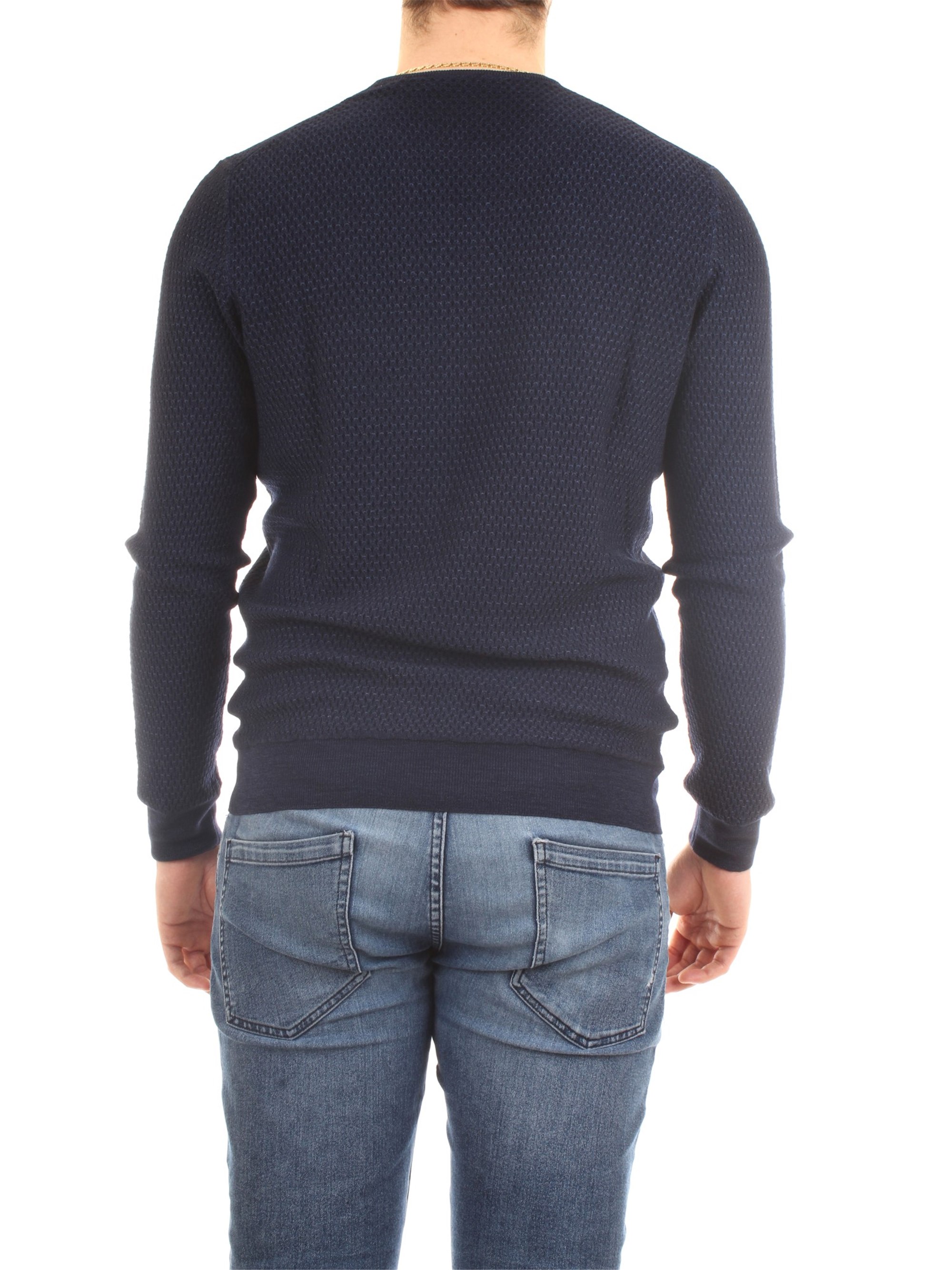 Gran Sasso 57186/28413 Blue Clothing Man Pullover Gran Sasso 57186/28413 Blue Clothing Man Pullover