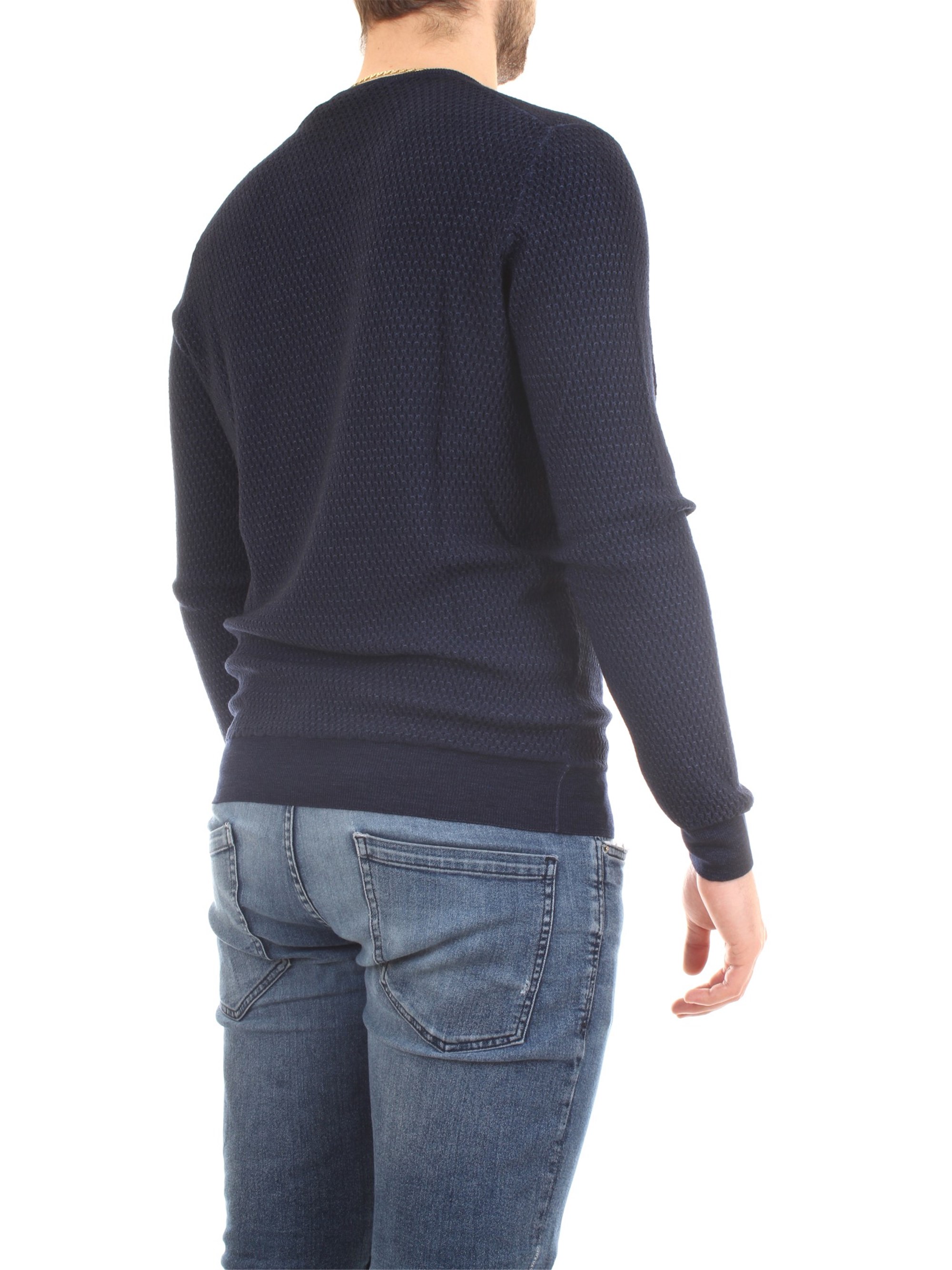 Gran Sasso 57186/28413 Blue Clothing Man Pullover Gran Sasso 57186/28413 Blue Clothing Man Pullover