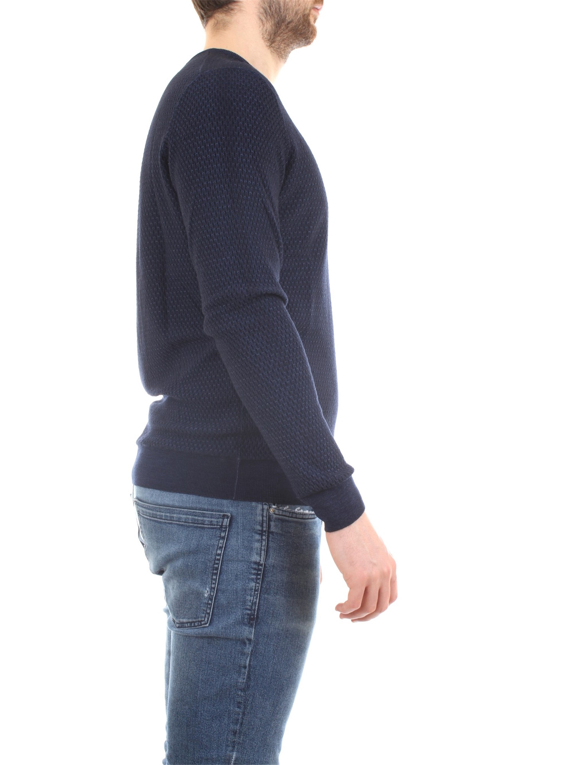 Gran Sasso 57186/28413 Blue Clothing Man Pullover Gran Sasso 57186/28413 Blue Clothing Man Pullover