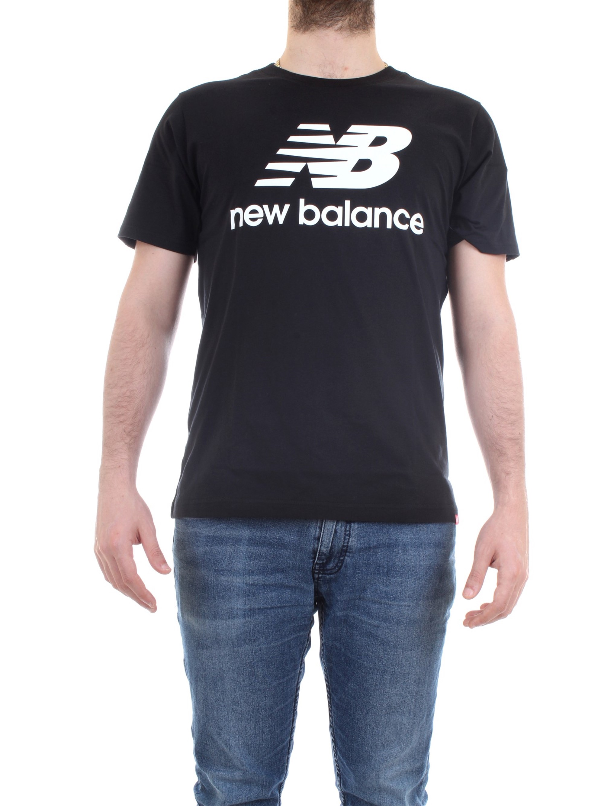 NEW BALANCE MT01575 Black Clothing Man T-Shirt/Polo NEW BALANCE MT01575 Black Clothing Man T-Shirt/Polo