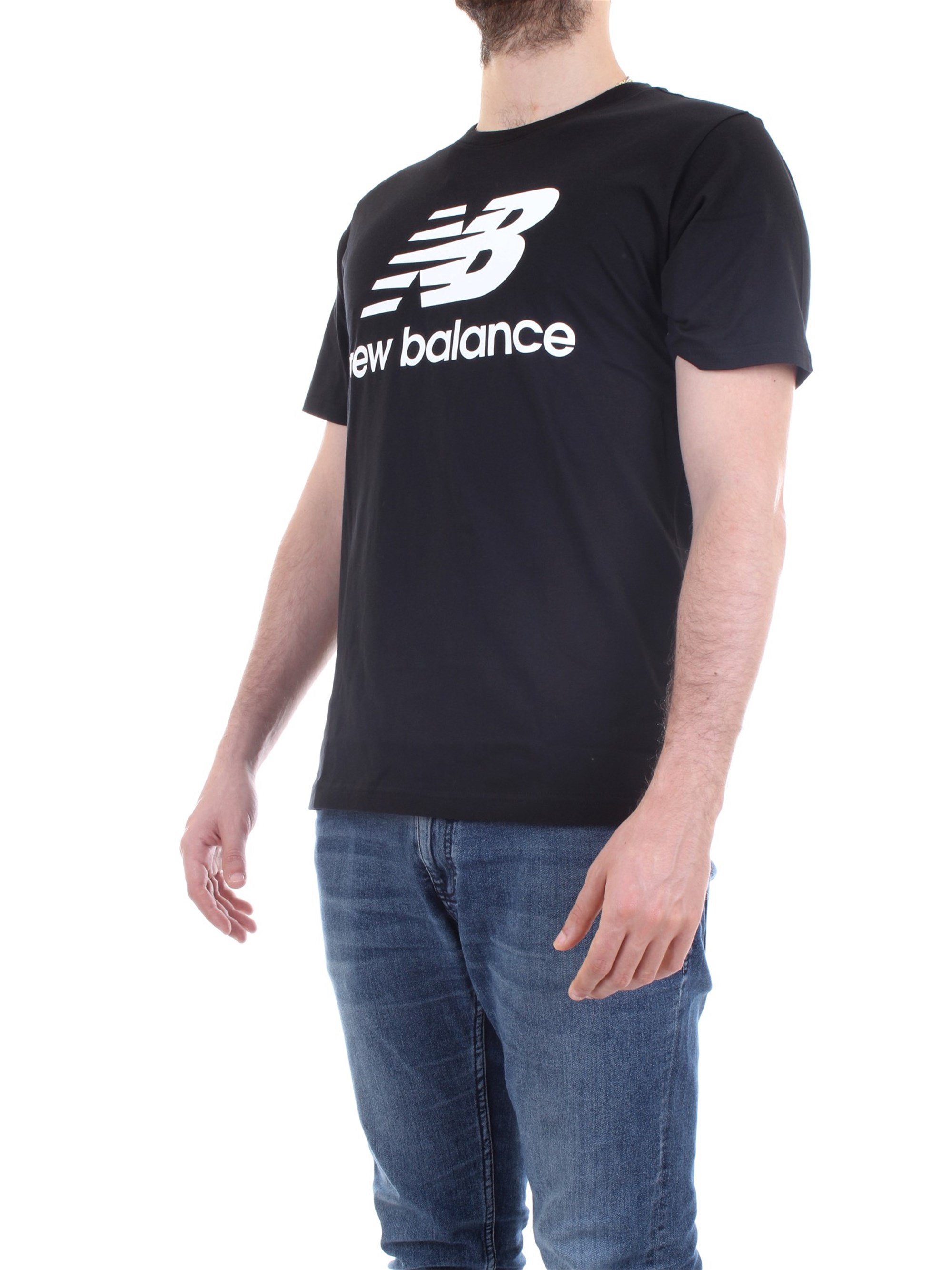 NEW BALANCE MT01575 Black Clothing Man T-Shirt/Polo NEW BALANCE MT01575 Black Clothing Man T-Shirt/Polo