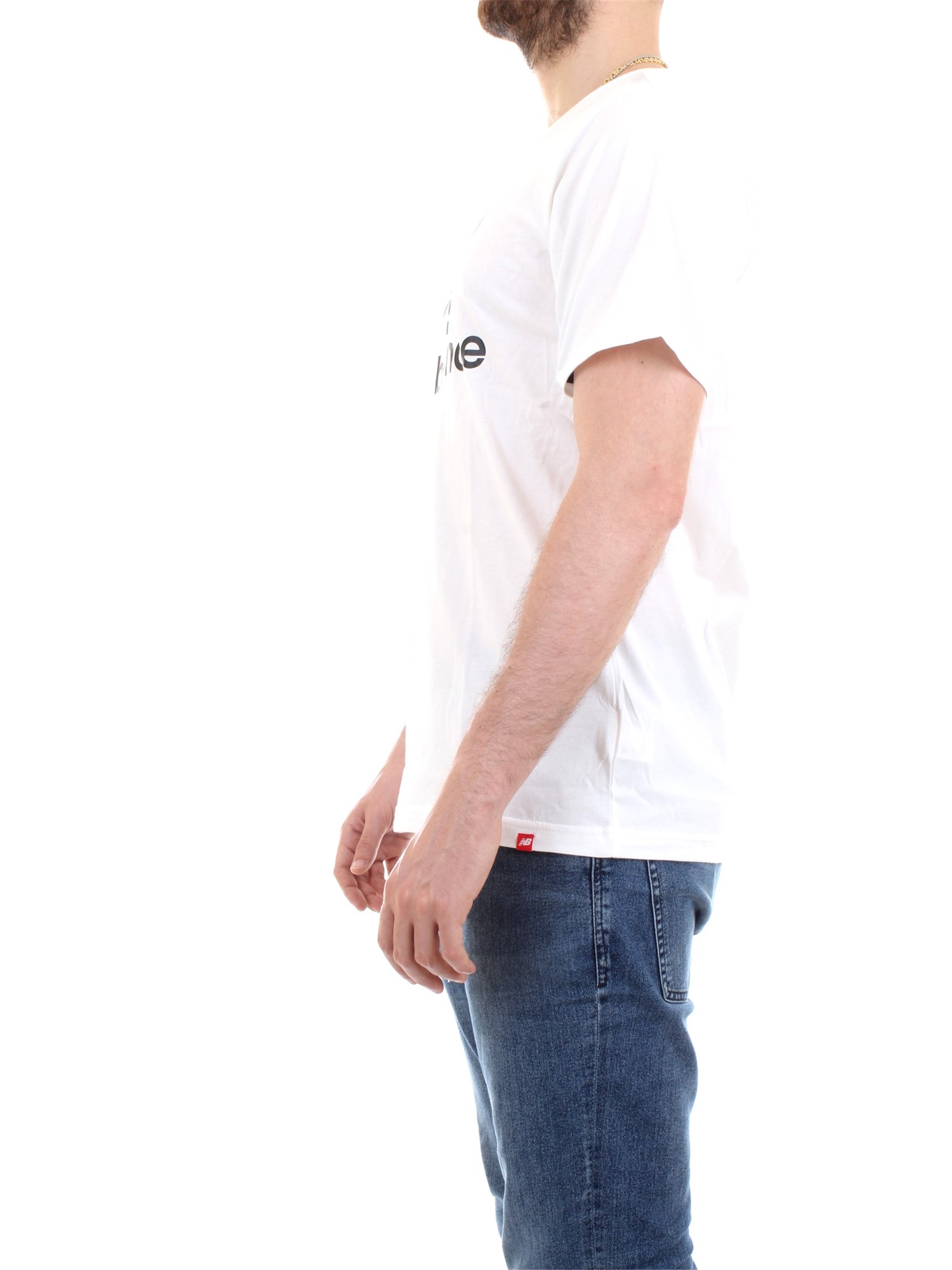 NEW BALANCE MT01575 White Clothing Man T-Shirt/Polo NEW BALANCE MT01575 White Clothing Man T-Shirt/Polo