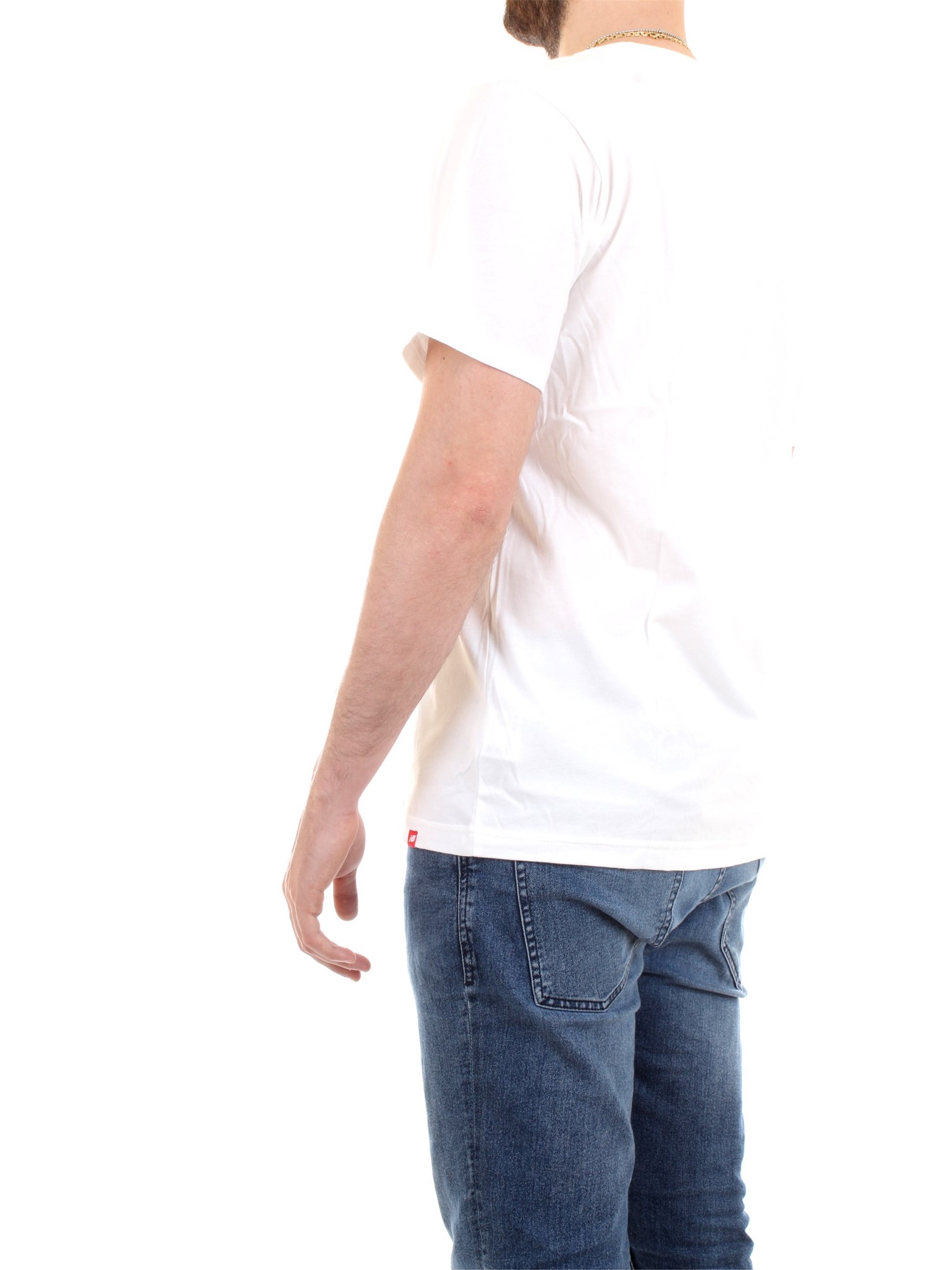 NEW BALANCE MT01575 White Clothing Man T-Shirt/Polo NEW BALANCE MT01575 White Clothing Man T-Shirt/Polo