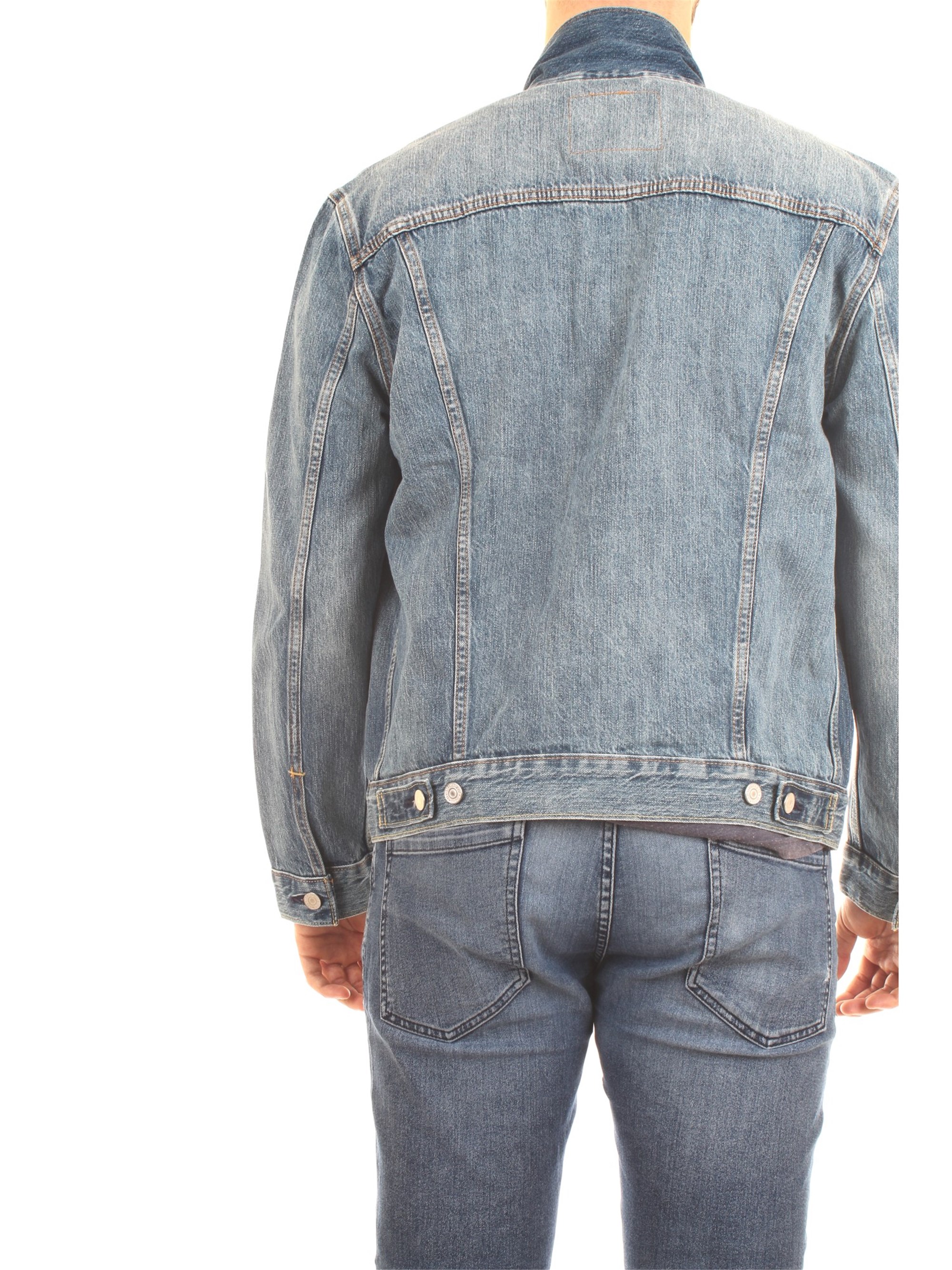 LEVI'S 723340351 Medium blue Clothing Man Jacket LEVI'S 723340351 Medium blue Clothing Man Jacket
