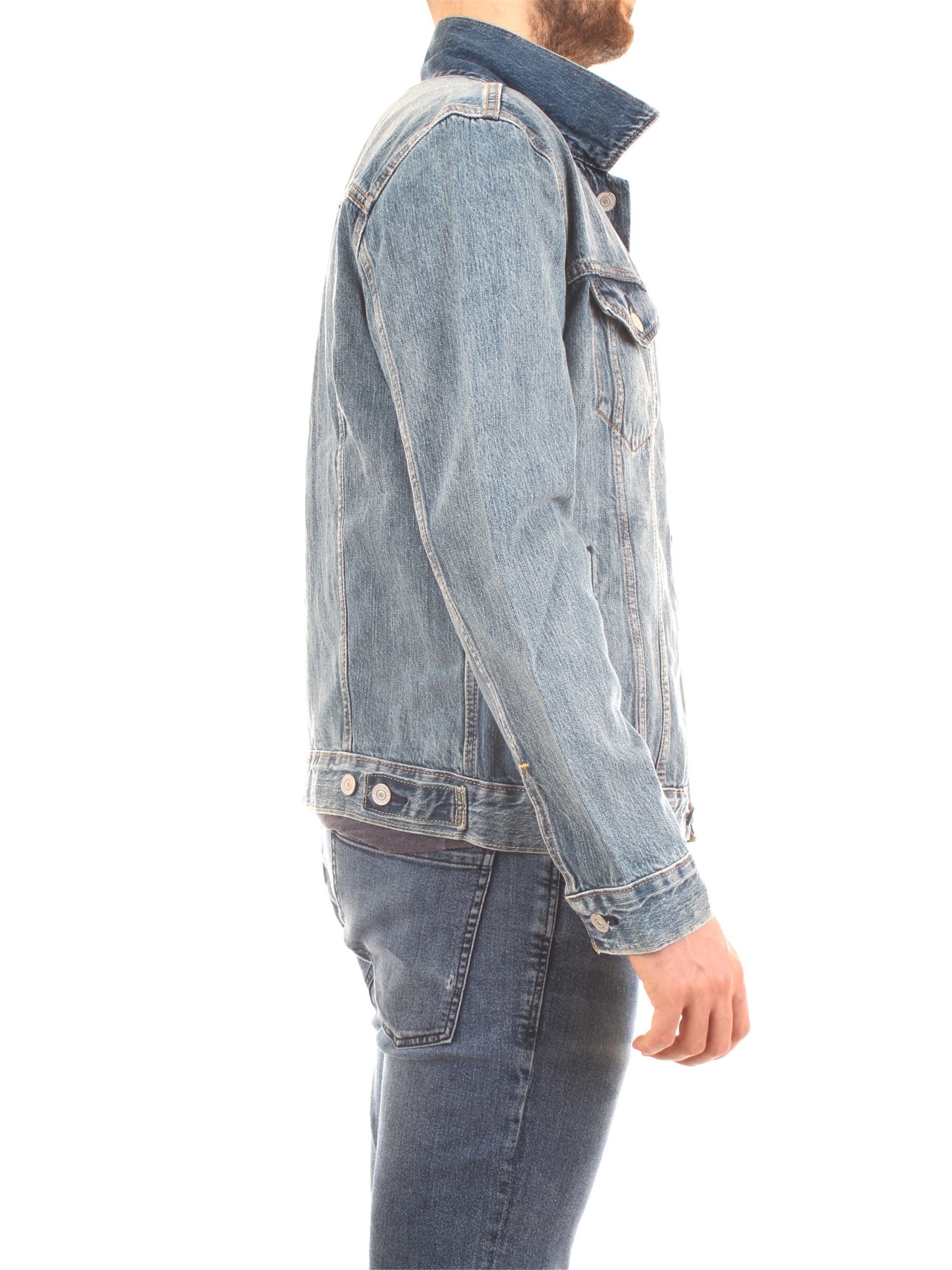 LEVI'S 723340351 Medium blue Clothing Man Jacket LEVI'S 723340351 Medium blue Clothing Man Jacket
