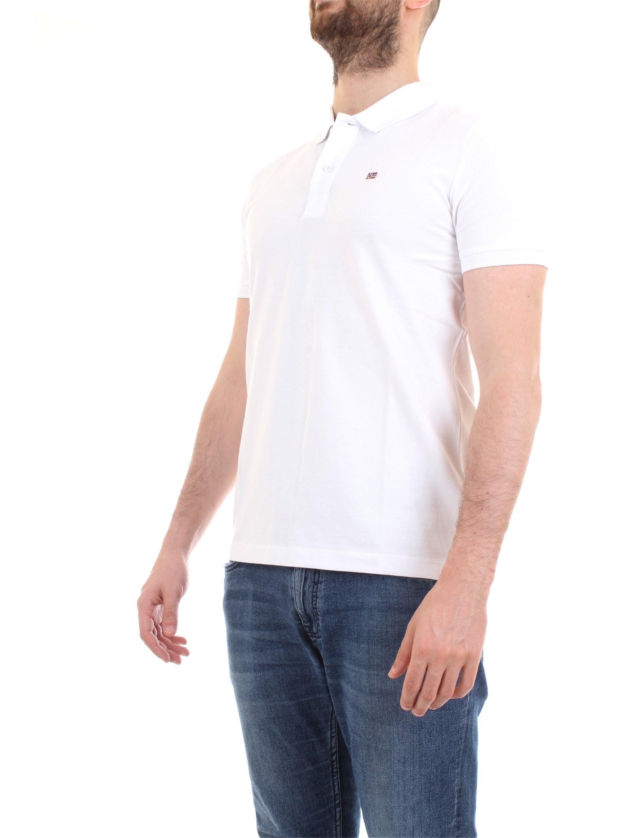 NAPAPIJRI N0YI8T White Clothing Man Polo shirt NAPAPIJRI N0YI8T White Clothing Man Polo shirt