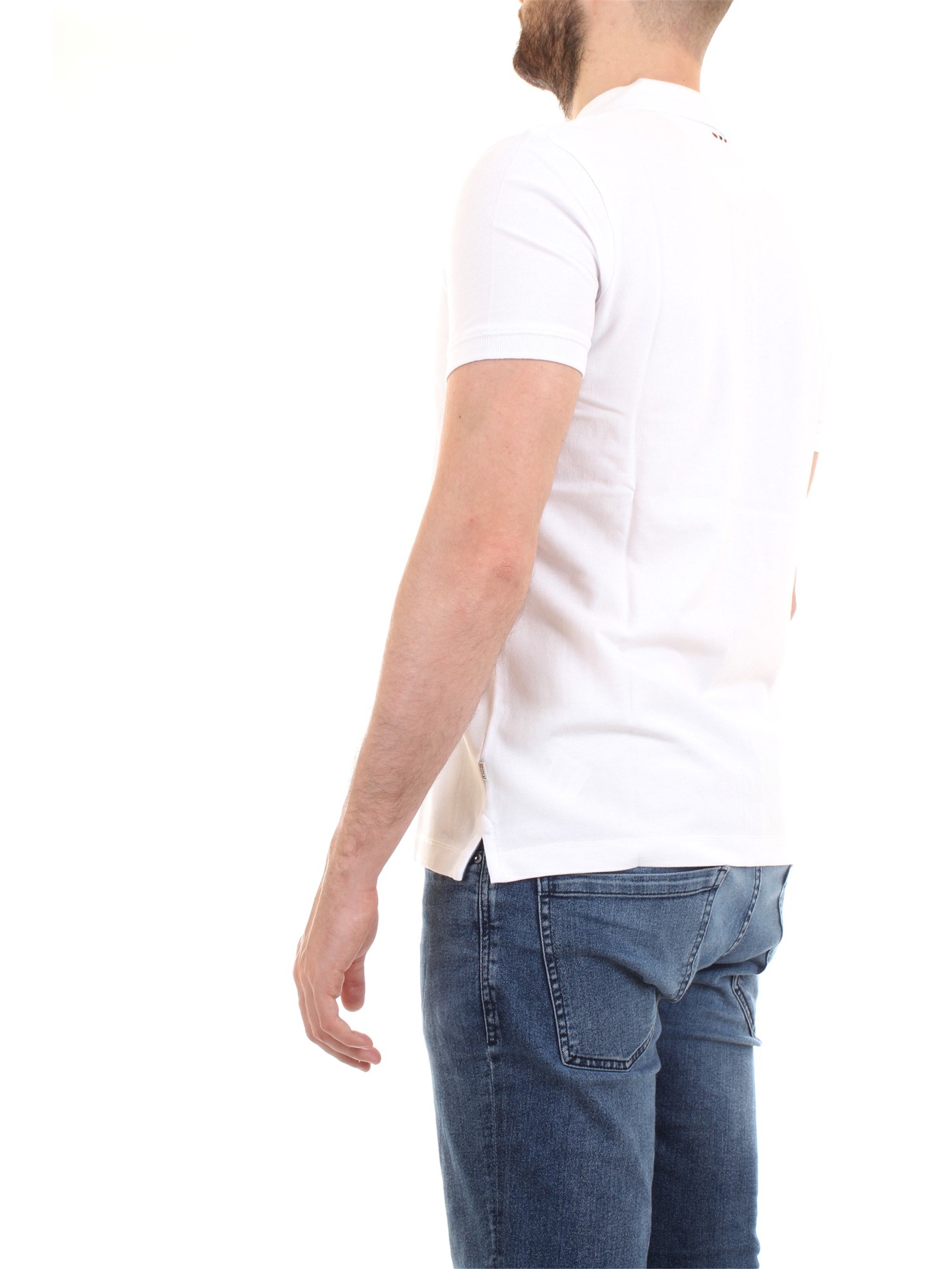 NAPAPIJRI N0YI8T White Clothing Man Polo shirt NAPAPIJRI N0YI8T White Clothing Man Polo shirt