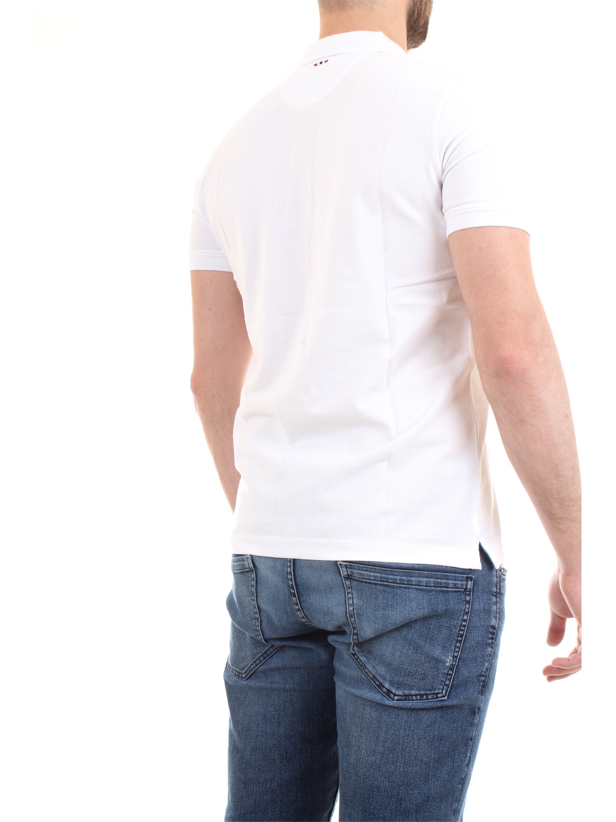 NAPAPIJRI N0YI8T White Clothing Man Polo shirt NAPAPIJRI N0YI8T White Clothing Man Polo shirt