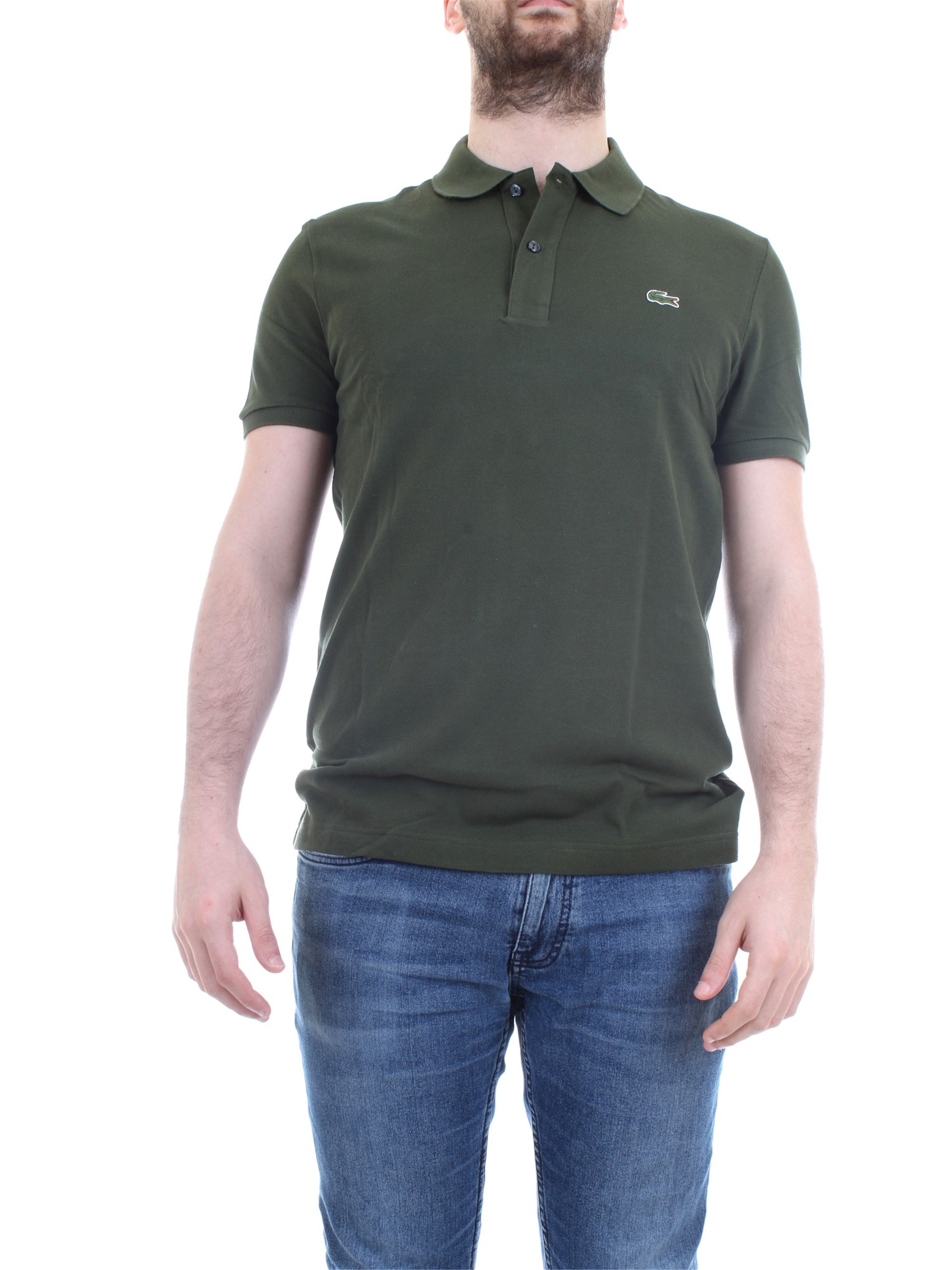 Lacoste PH4012 Verde Militare Abbigliamento Uomo Polo Lacoste PH4012 Verde Militare Abbigliamento Uomo Polo