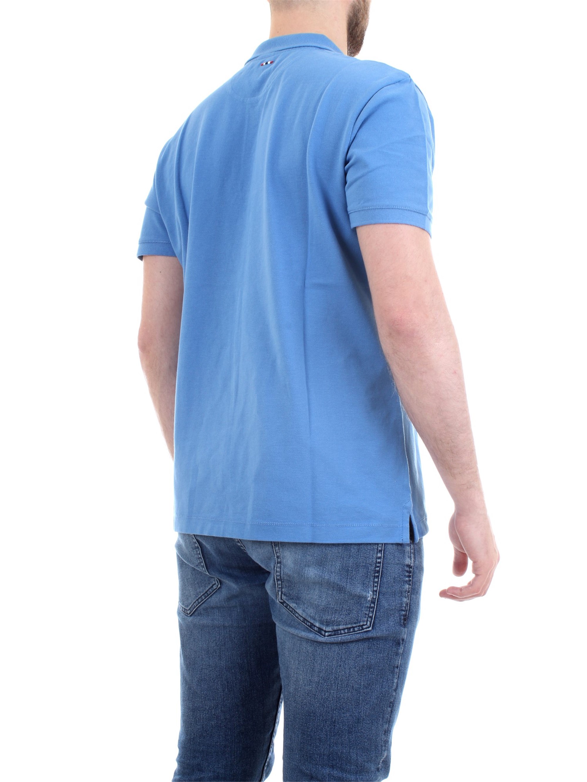 NAPAPIJRI N0YI8T Light blue Clothing Man Polo shirt NAPAPIJRI N0YI8T Light blue Clothing Man Polo shirt