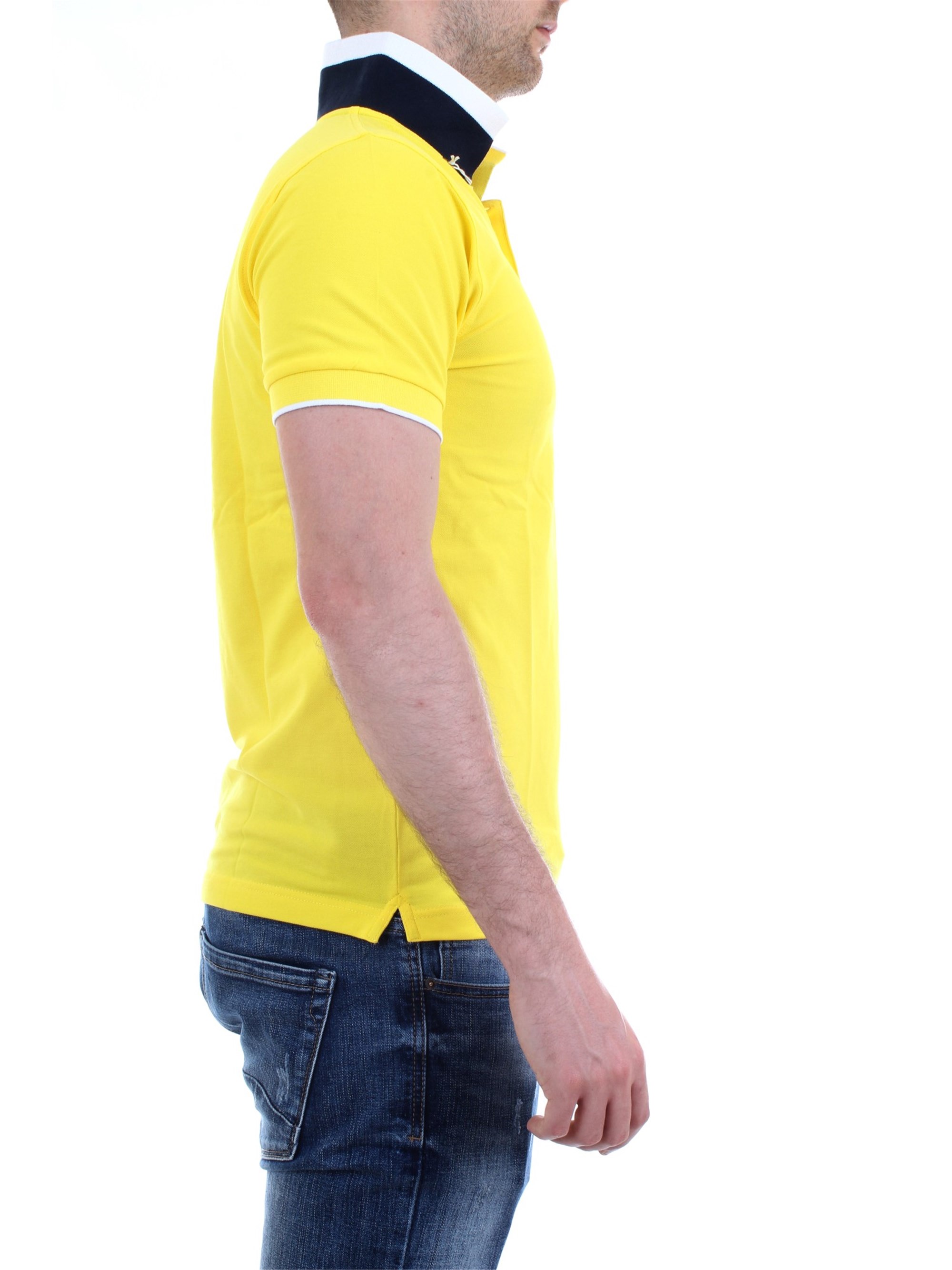 SUN68 A30118 Yellow Clothing Man Polo shirt SUN68 A30118 Yellow Clothing Man Polo shirt