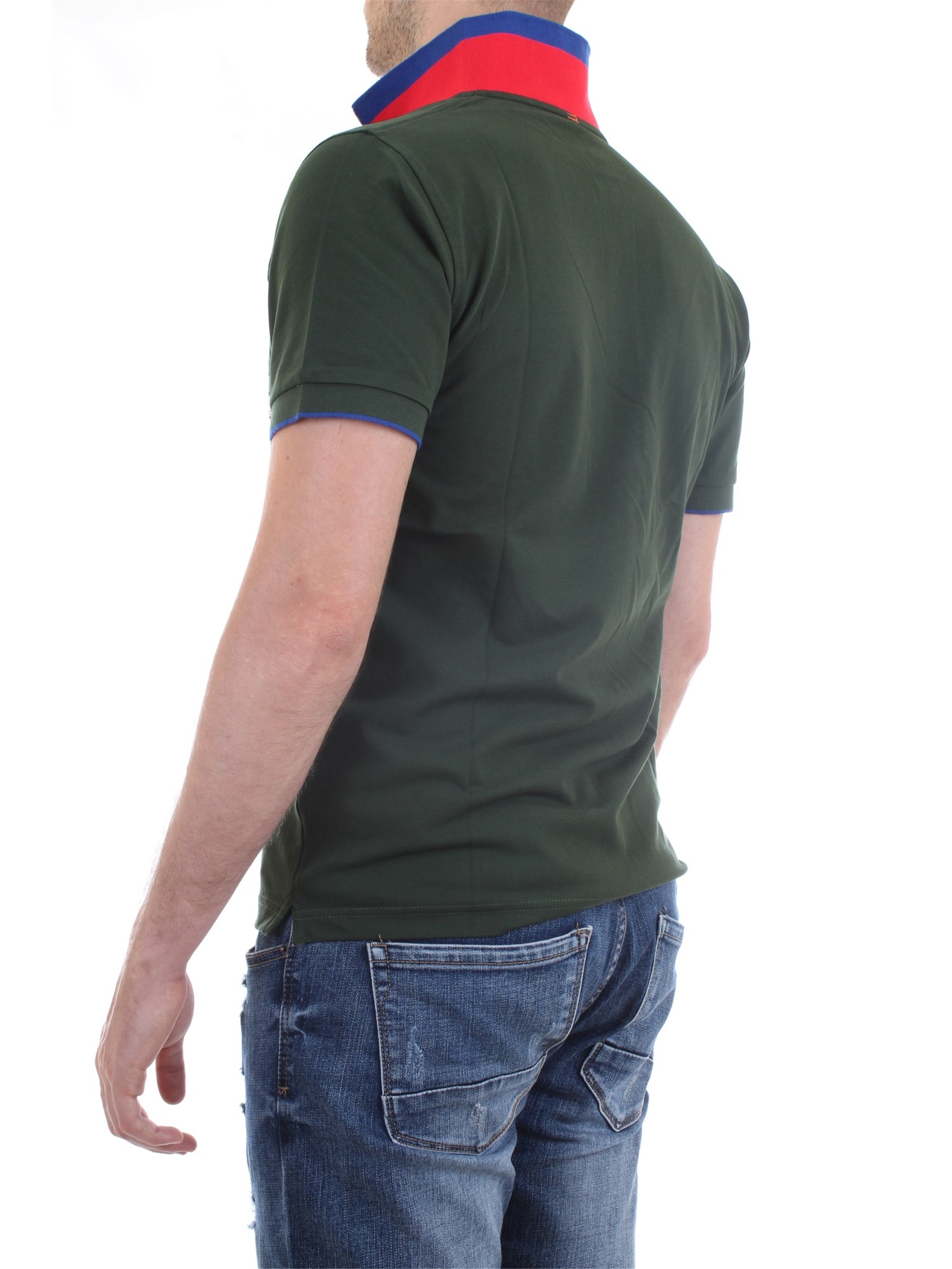 SUN68 A30118 Green Clothing Man Polo shirt SUN68 A30118 Green Clothing Man Polo shirt