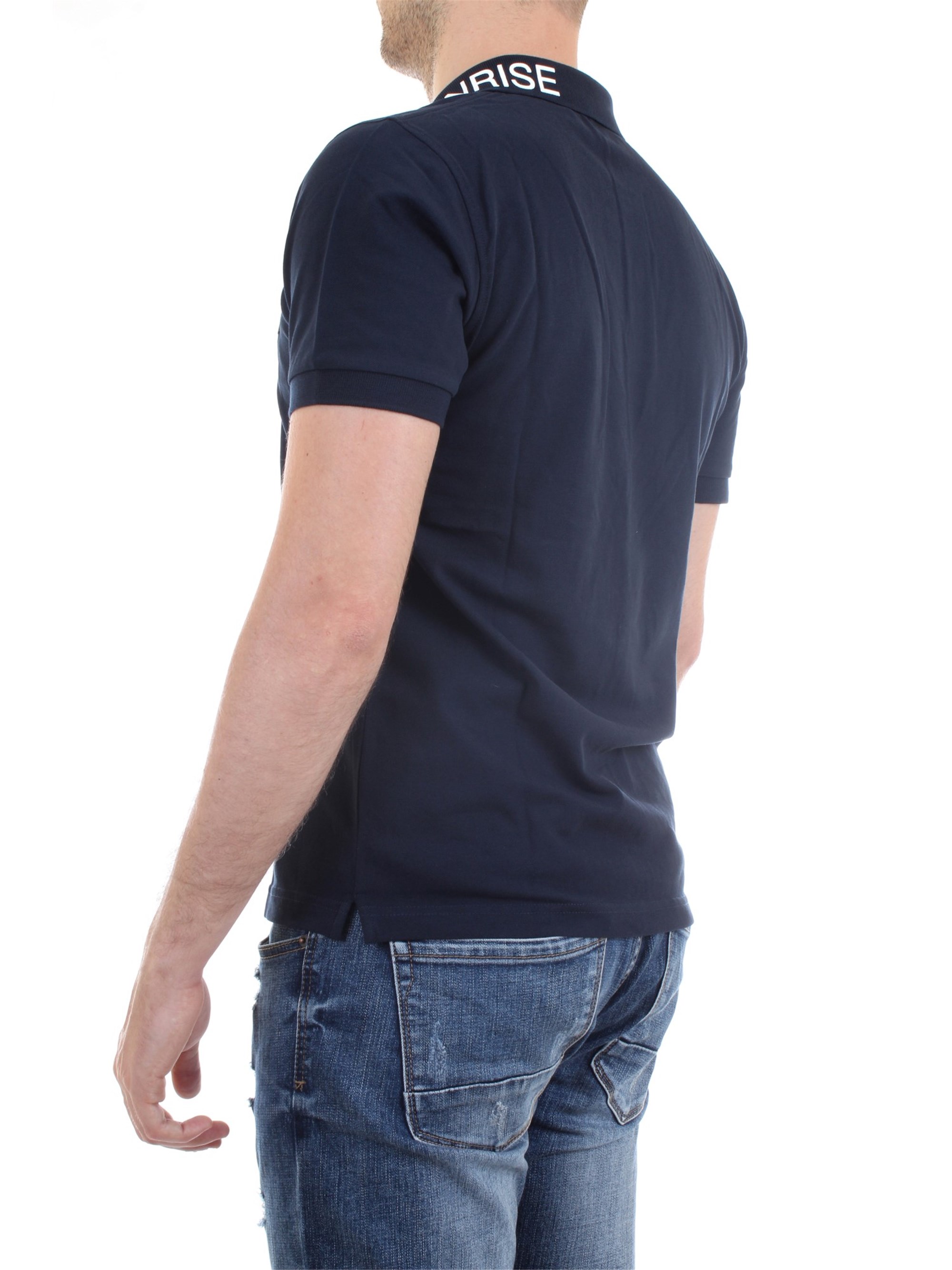 SUN68 A30125 Blue Clothing Man Polo shirt SUN68 A30125 Blue Clothing Man Polo shirt