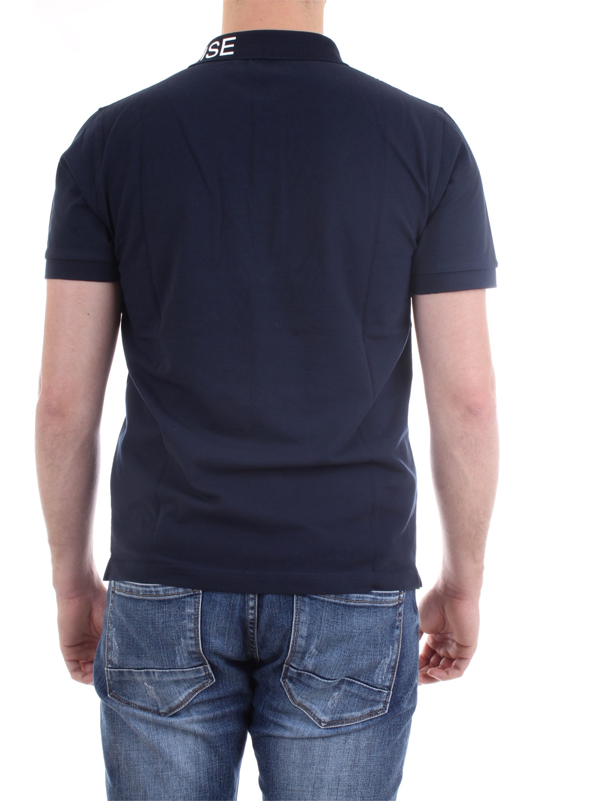SUN68 A30125 Blue Clothing Man Polo shirt SUN68 A30125 Blue Clothing Man Polo shirt