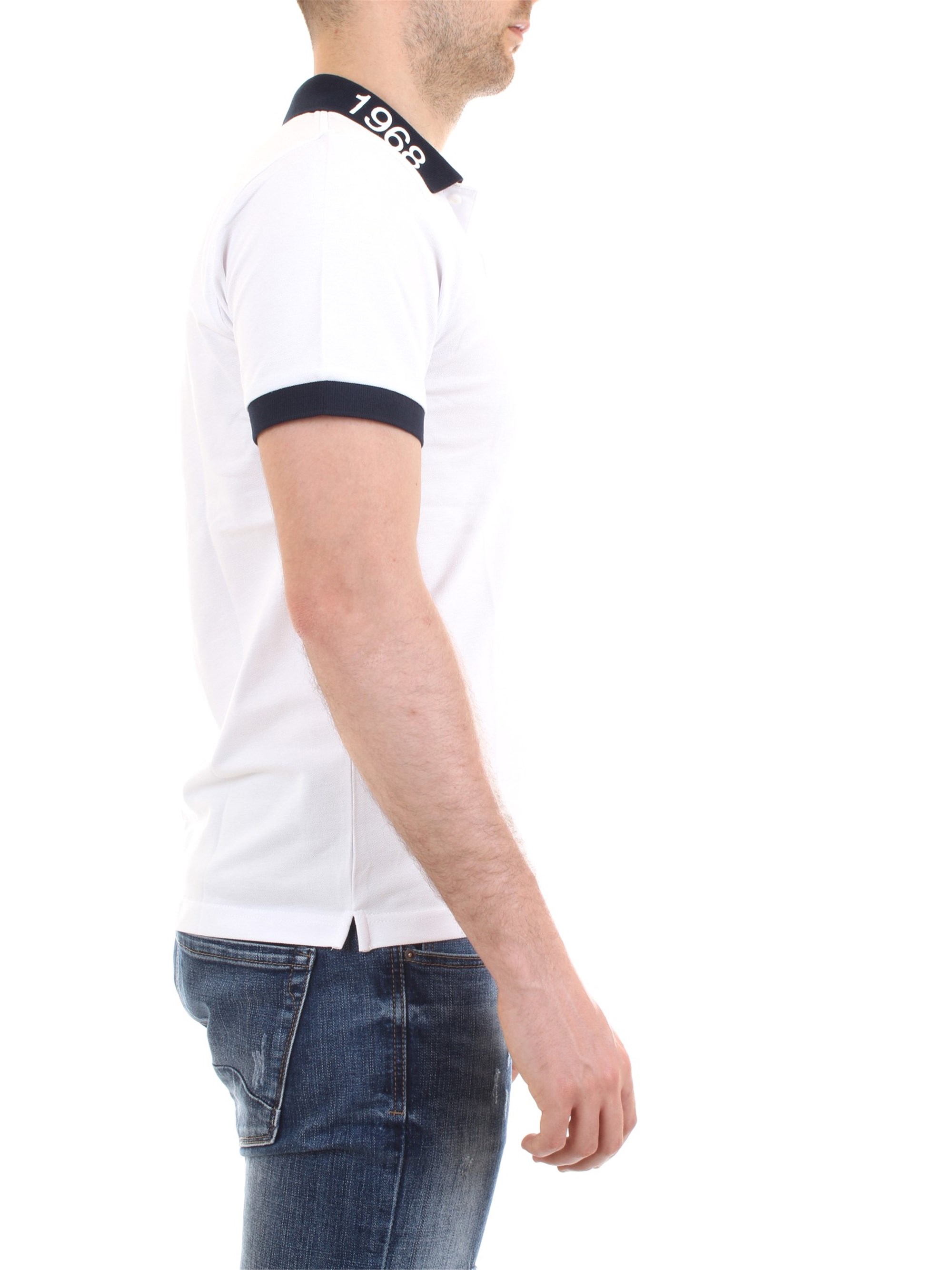 SUN68 A30125 White Clothing Man Polo shirt SUN68 A30125 White Clothing Man Polo shirt