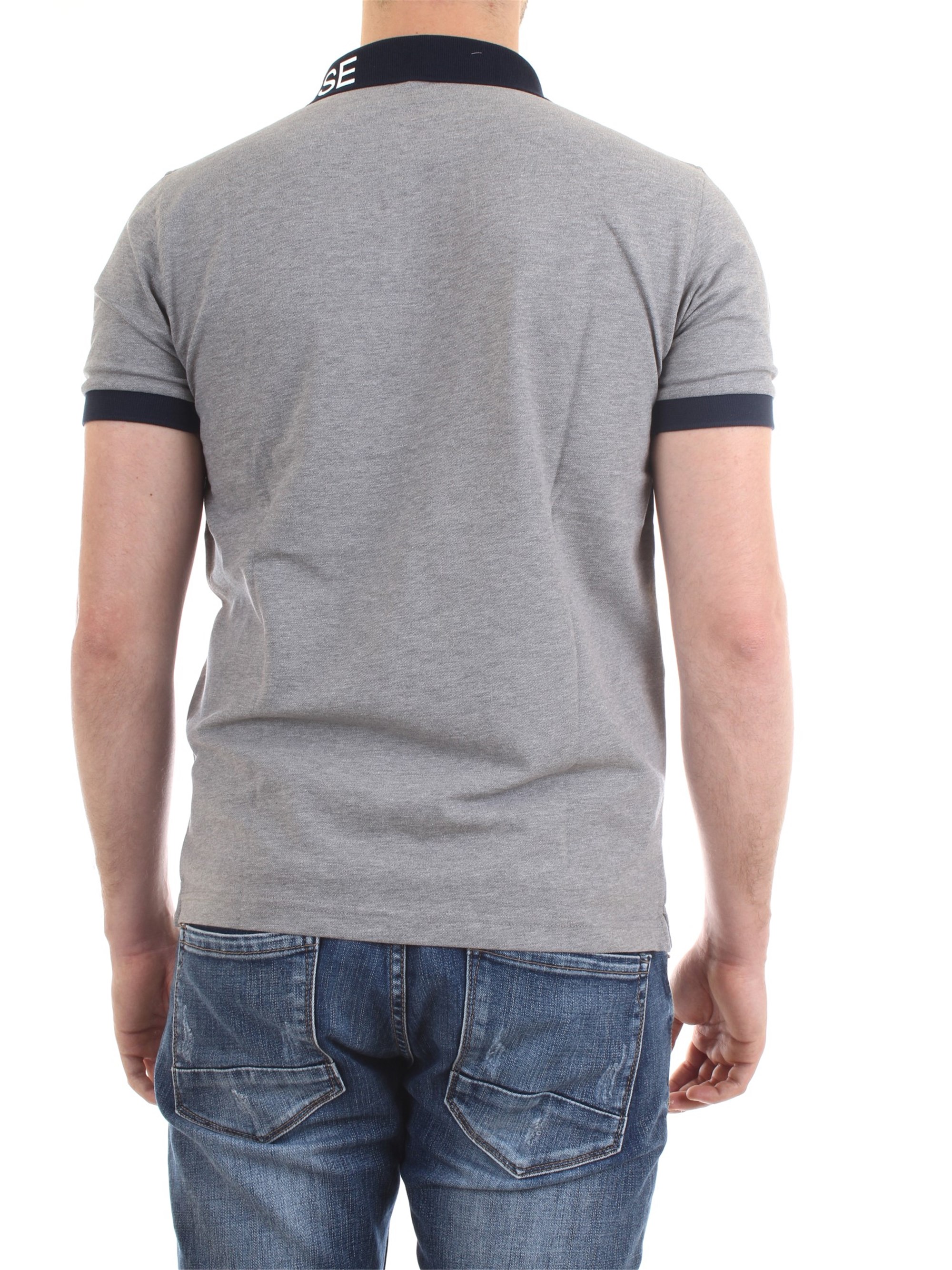SUN68 A30125 Grey Clothing Man Polo shirt SUN68 A30125 Grey Clothing Man Polo shirt
