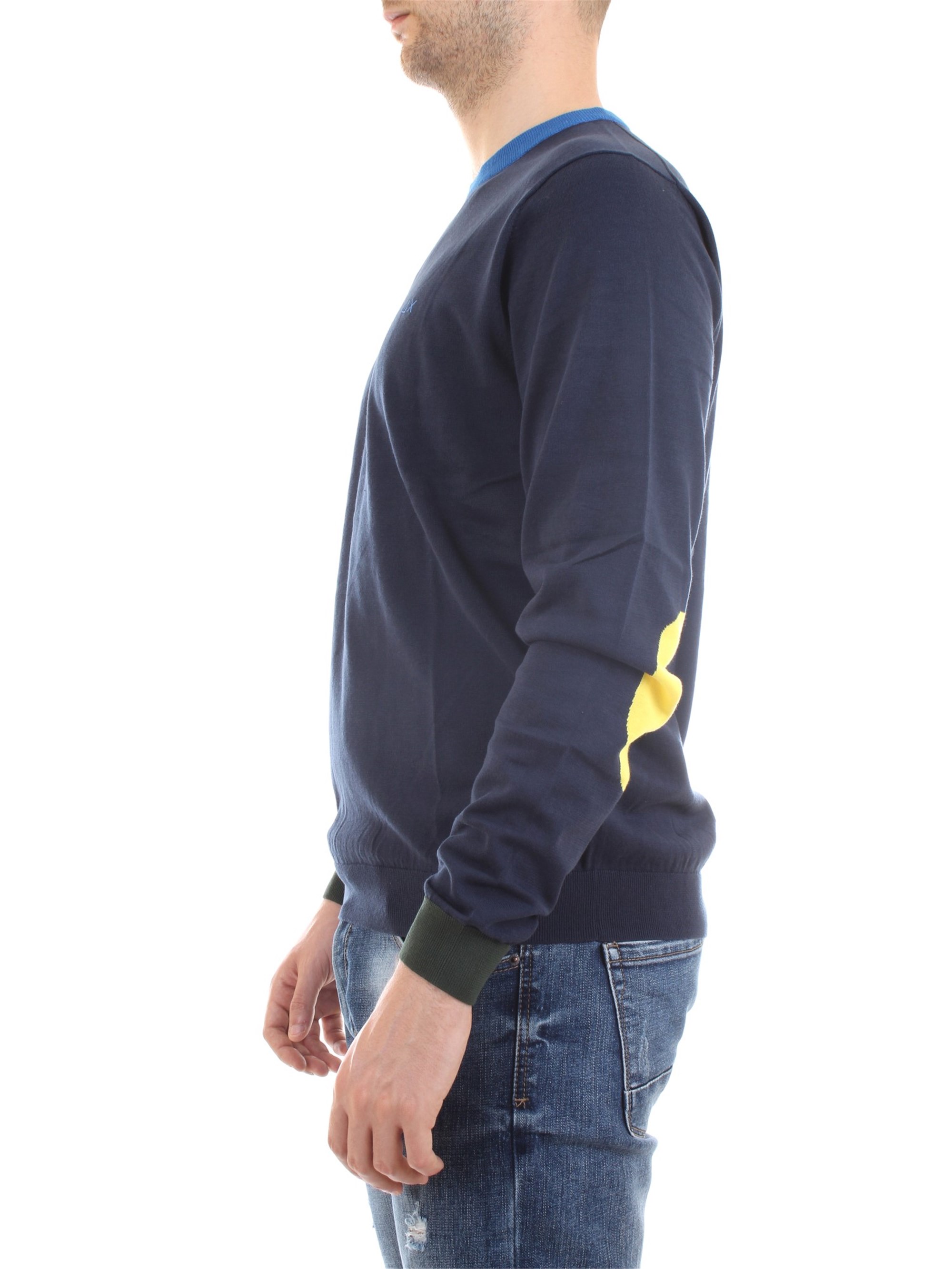 SUN68 k30106 Blue Clothing Man Pullover SUN68 k30106 Blue Clothing Man Pullover