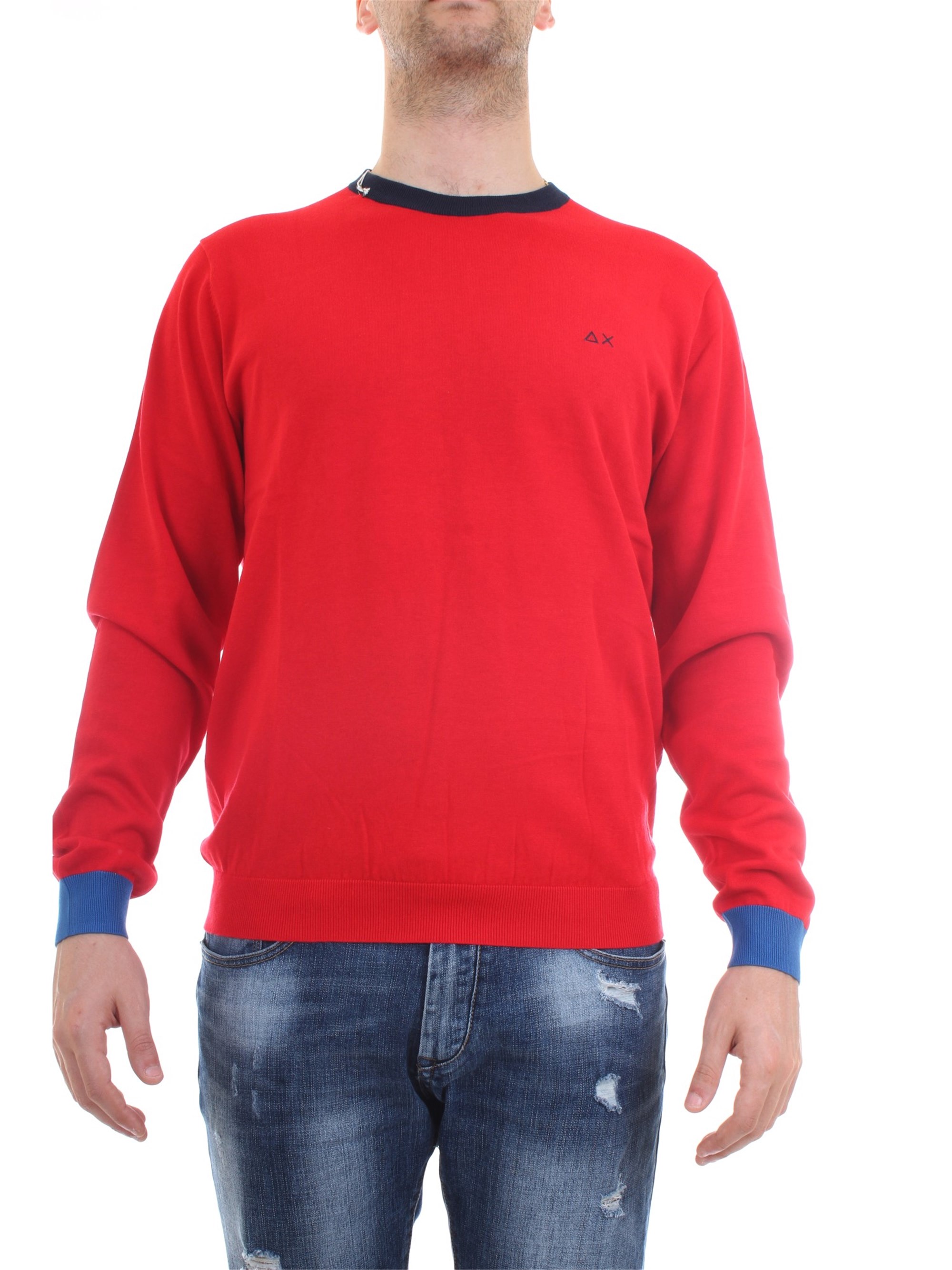 SUN68 k30106 Red Clothing Man Pullover SUN68 k30106 Red Clothing Man Pullover