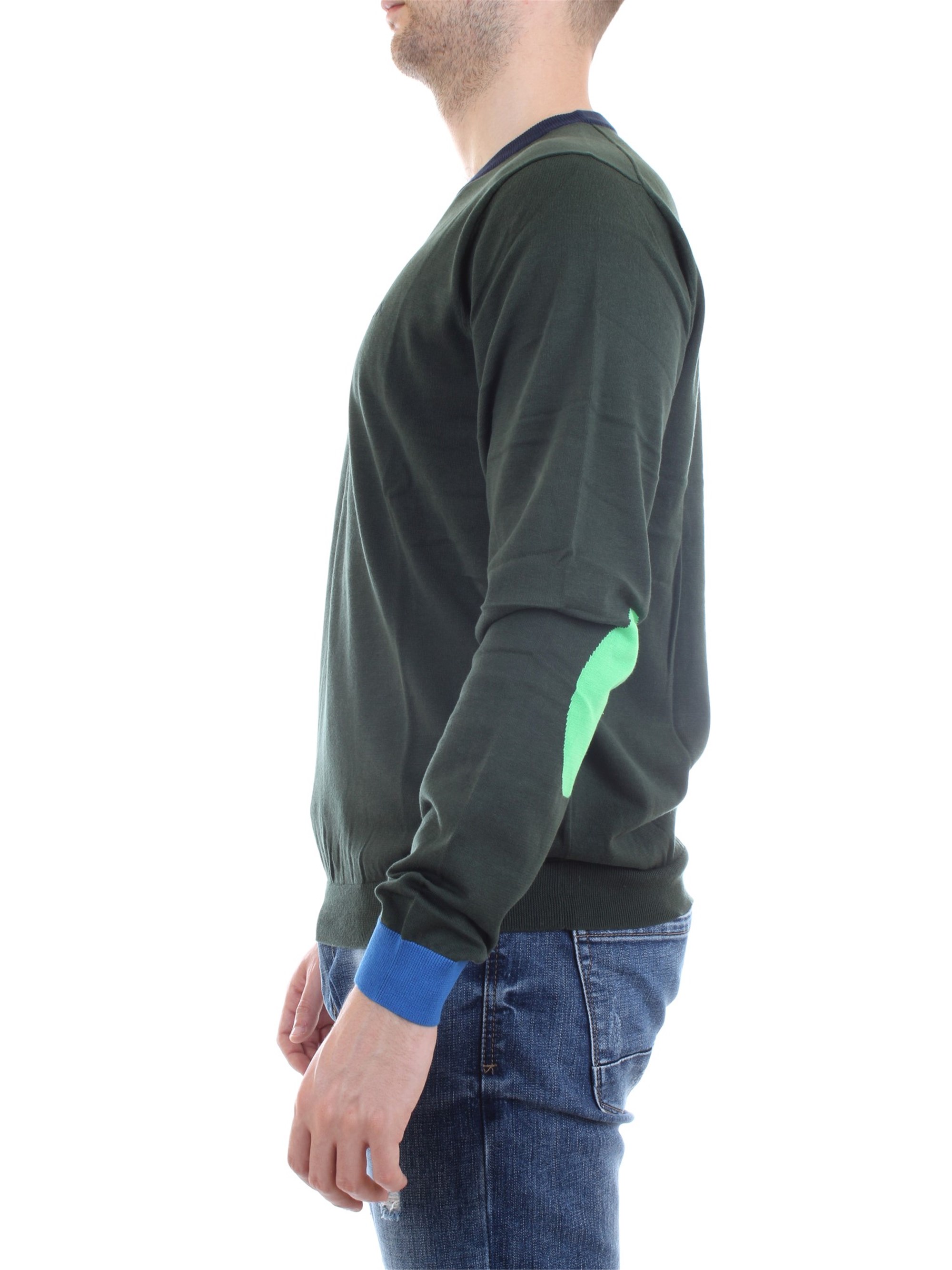SUN68 k30106 Green Clothing Man Pullover SUN68 k30106 Green Clothing Man Pullover