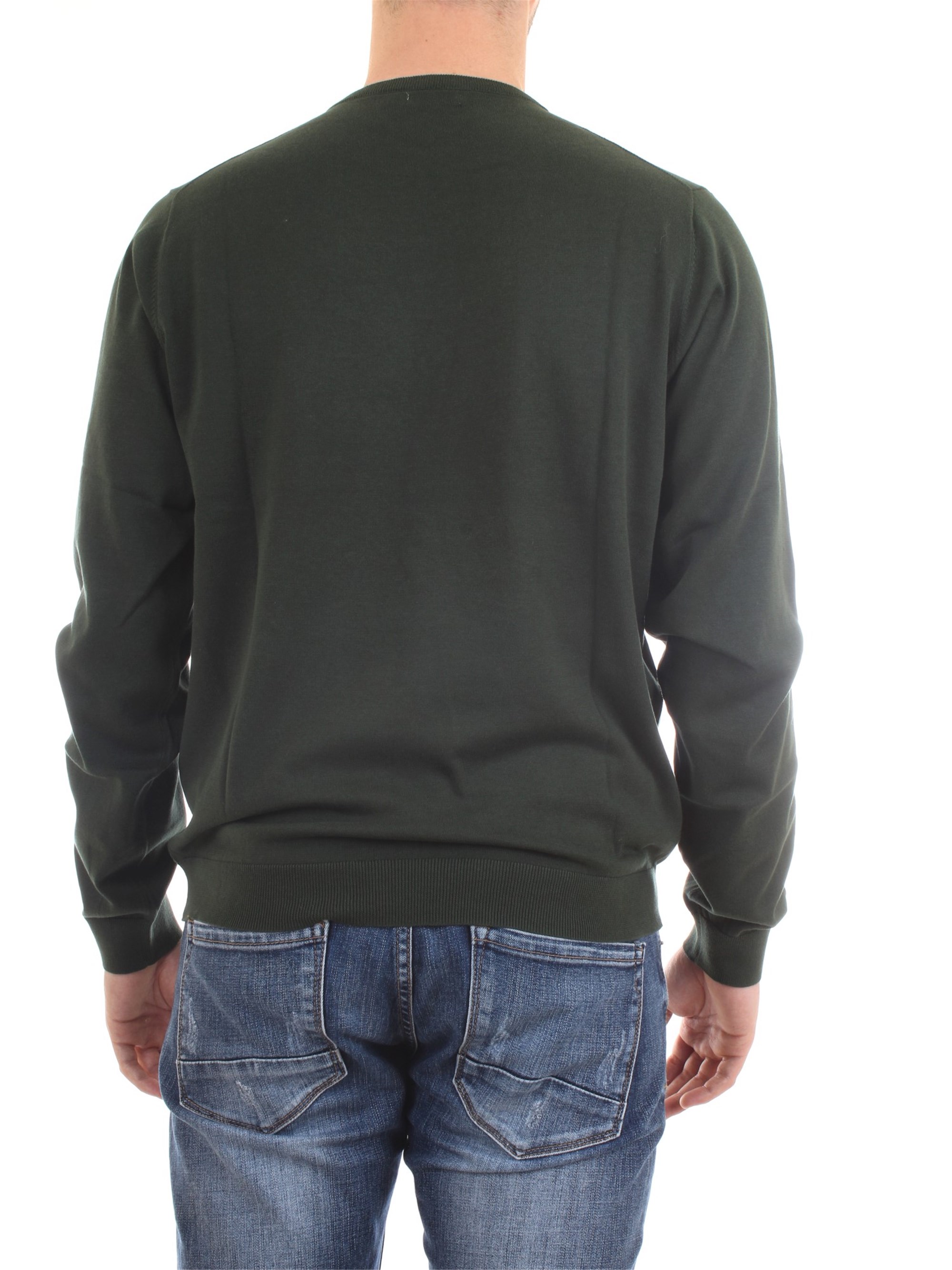 SUN68 K30101 Green Clothing Man Pullover SUN68 K30101 Green Clothing Man Pullover