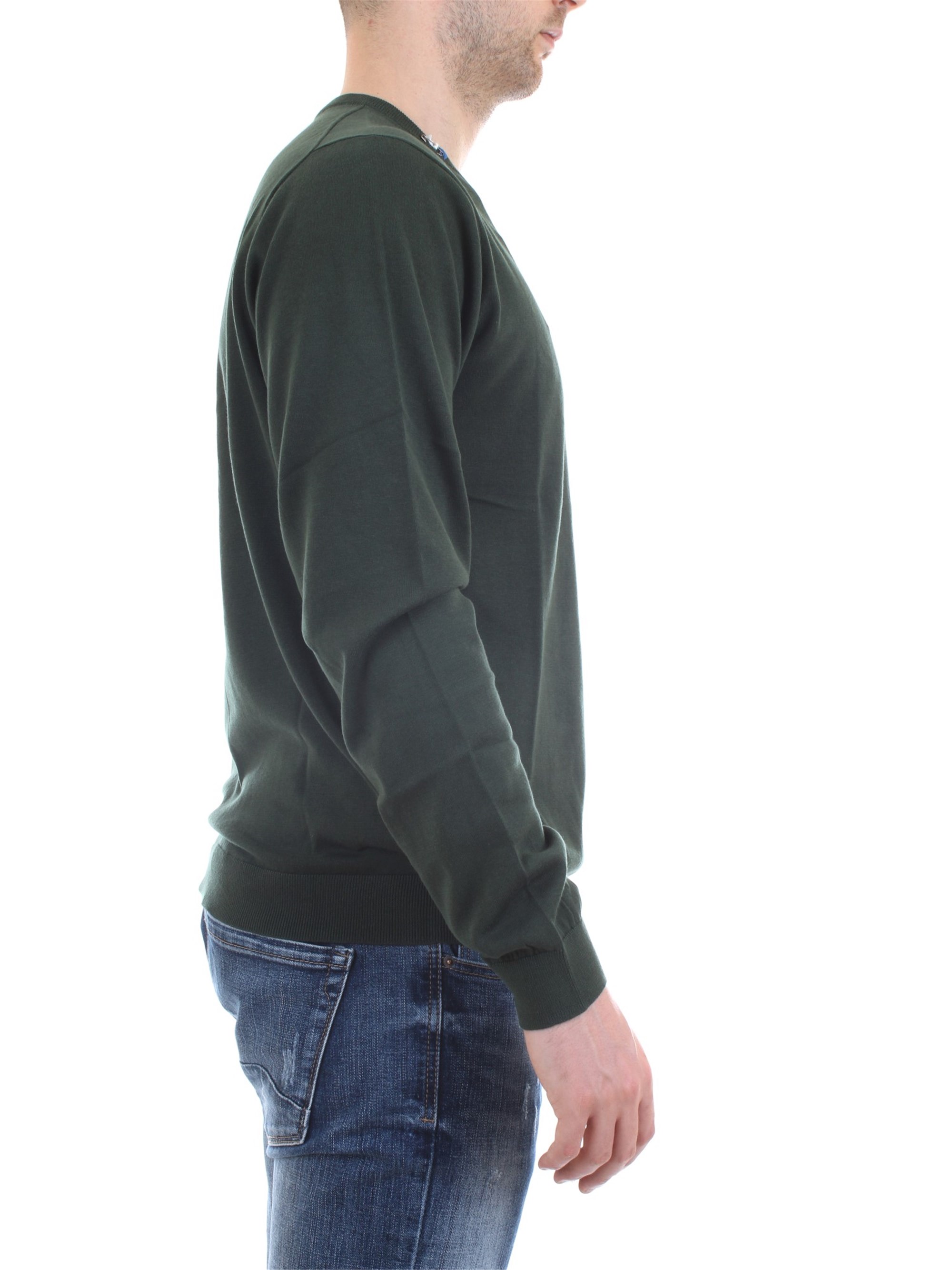 SUN68 K30101 Green Clothing Man Pullover SUN68 K30101 Green Clothing Man Pullover