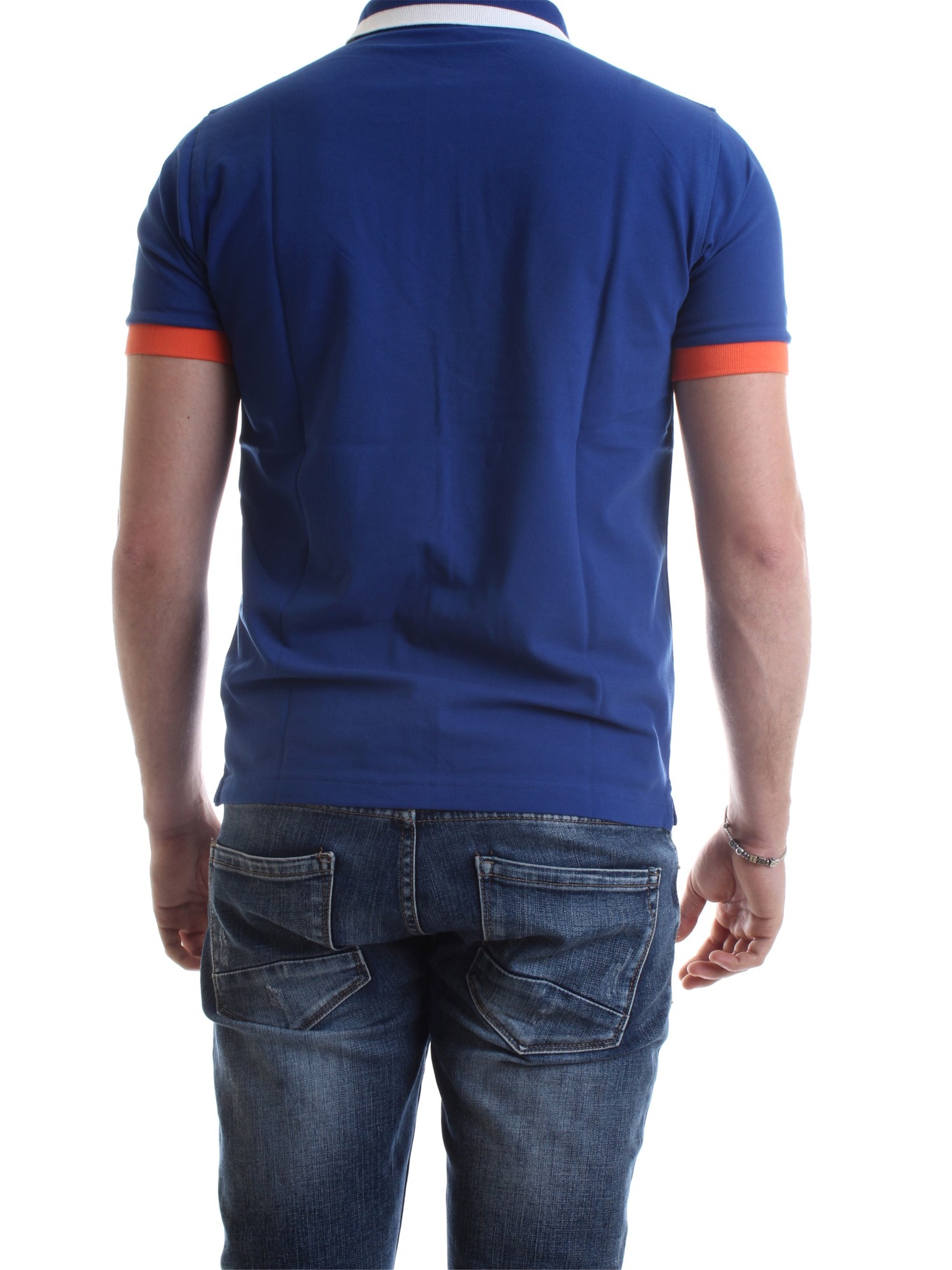 SUN68 A30107 Royal Clothing Man Polo shirt SUN68 A30107 Royal Clothing Man Polo shirt