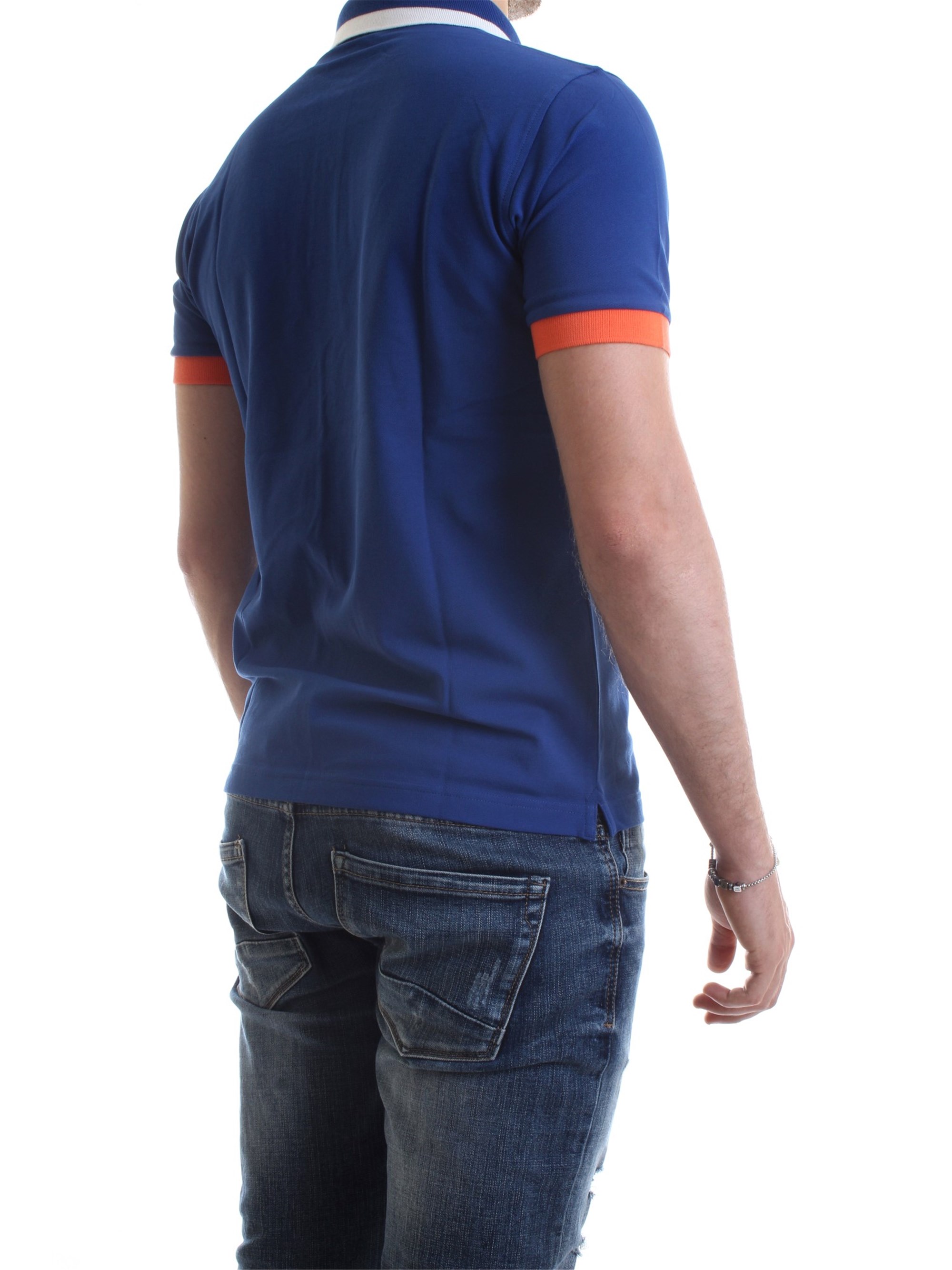 SUN68 A30107 Royal Clothing Man Polo shirt SUN68 A30107 Royal Clothing Man Polo shirt
