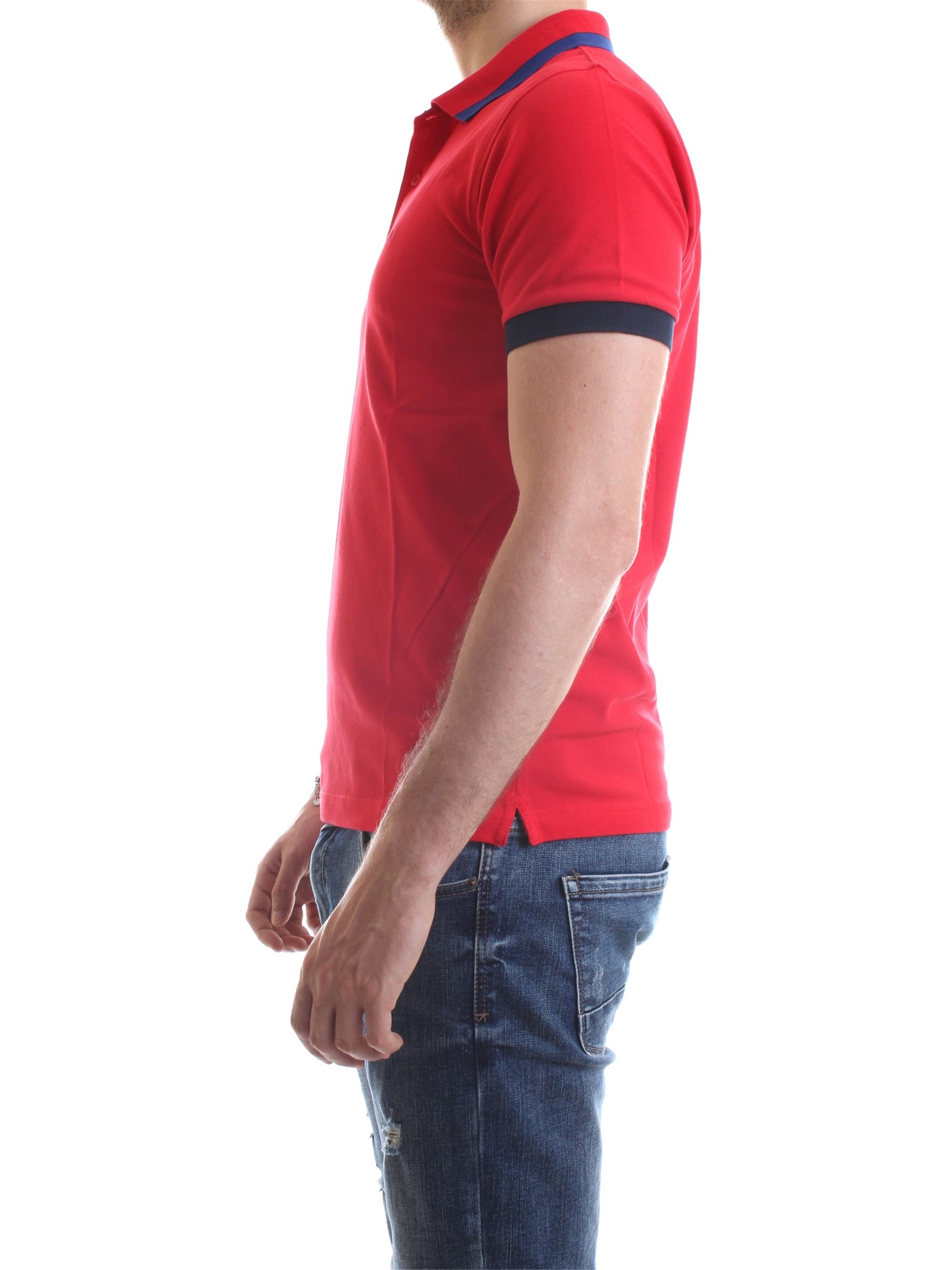 SUN68 A30107 Red Clothing Man Polo shirt SUN68 A30107 Red Clothing Man Polo shirt