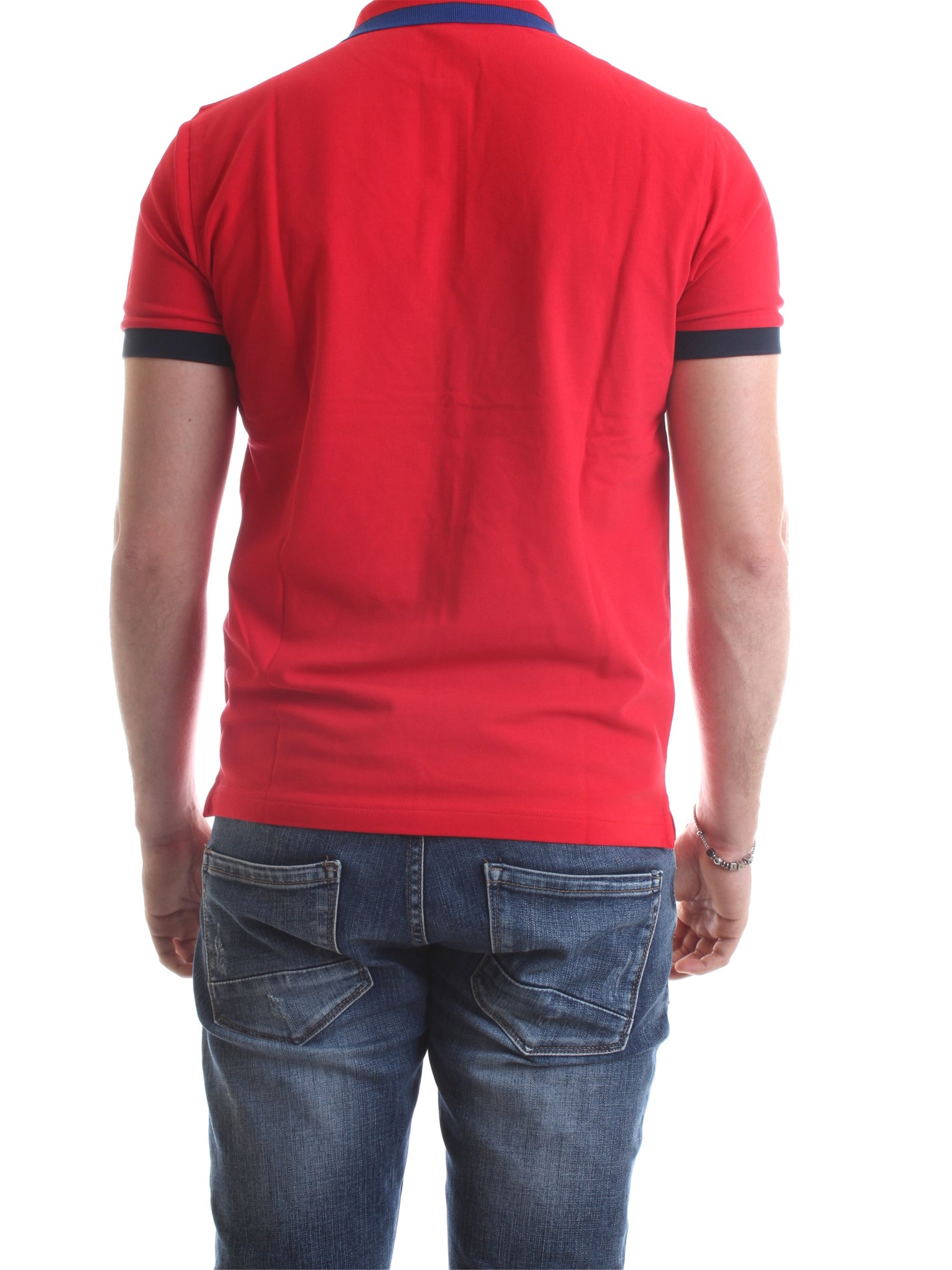 SUN68 A30107 Red Clothing Man Polo shirt SUN68 A30107 Red Clothing Man Polo shirt