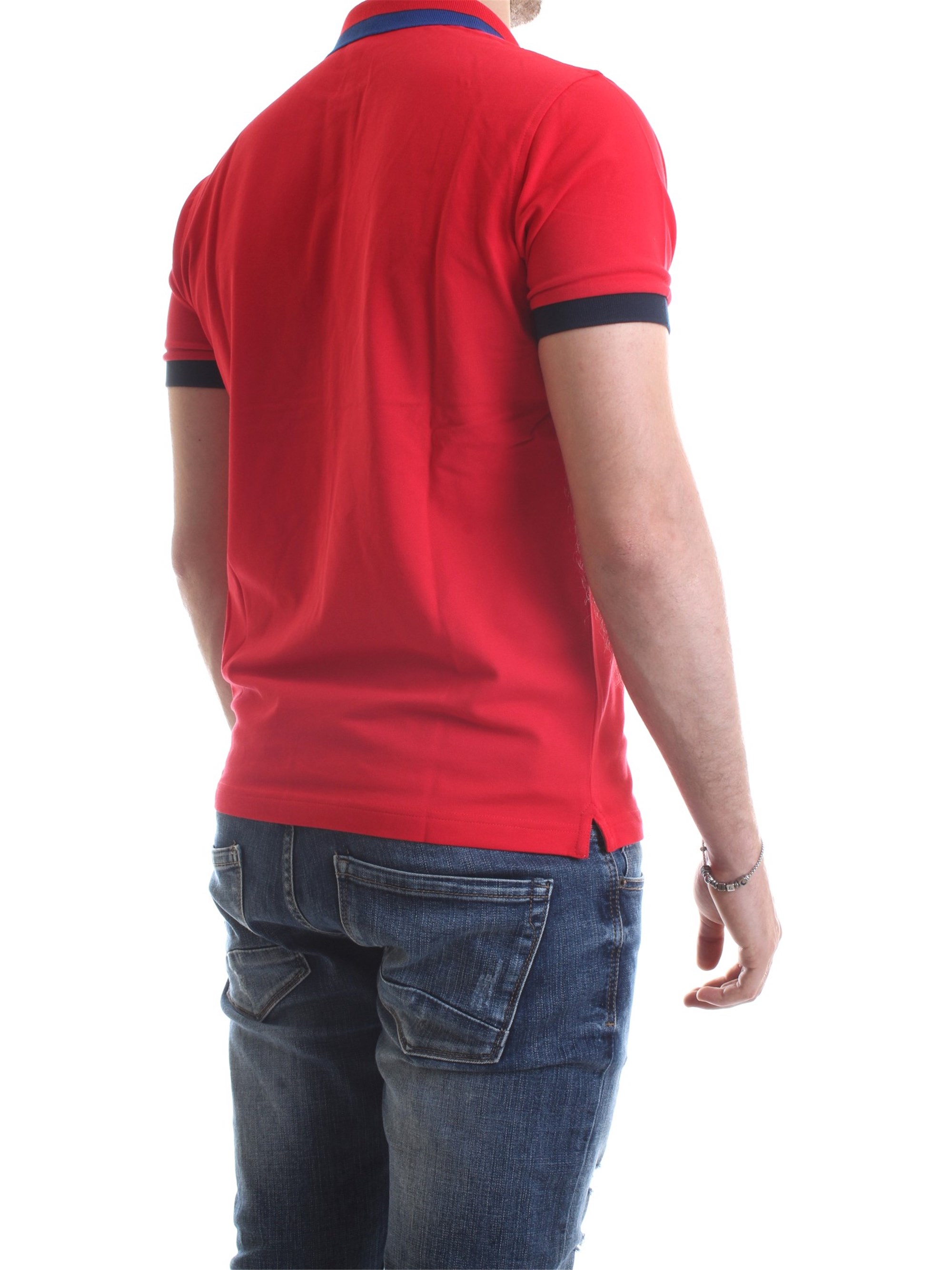 SUN68 A30107 Red Clothing Man Polo shirt SUN68 A30107 Red Clothing Man Polo shirt