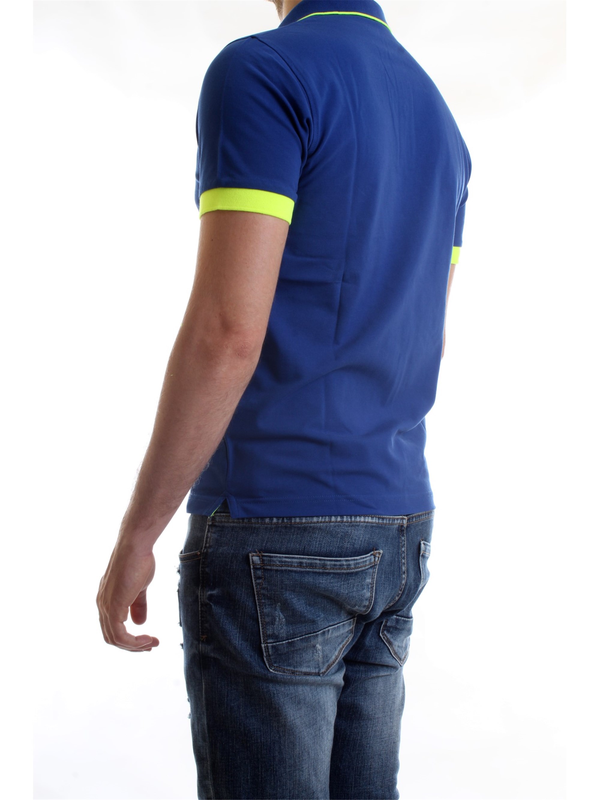 SUN68 A30114 Royal Clothing Man Polo shirt SUN68 A30114 Royal Clothing Man Polo shirt