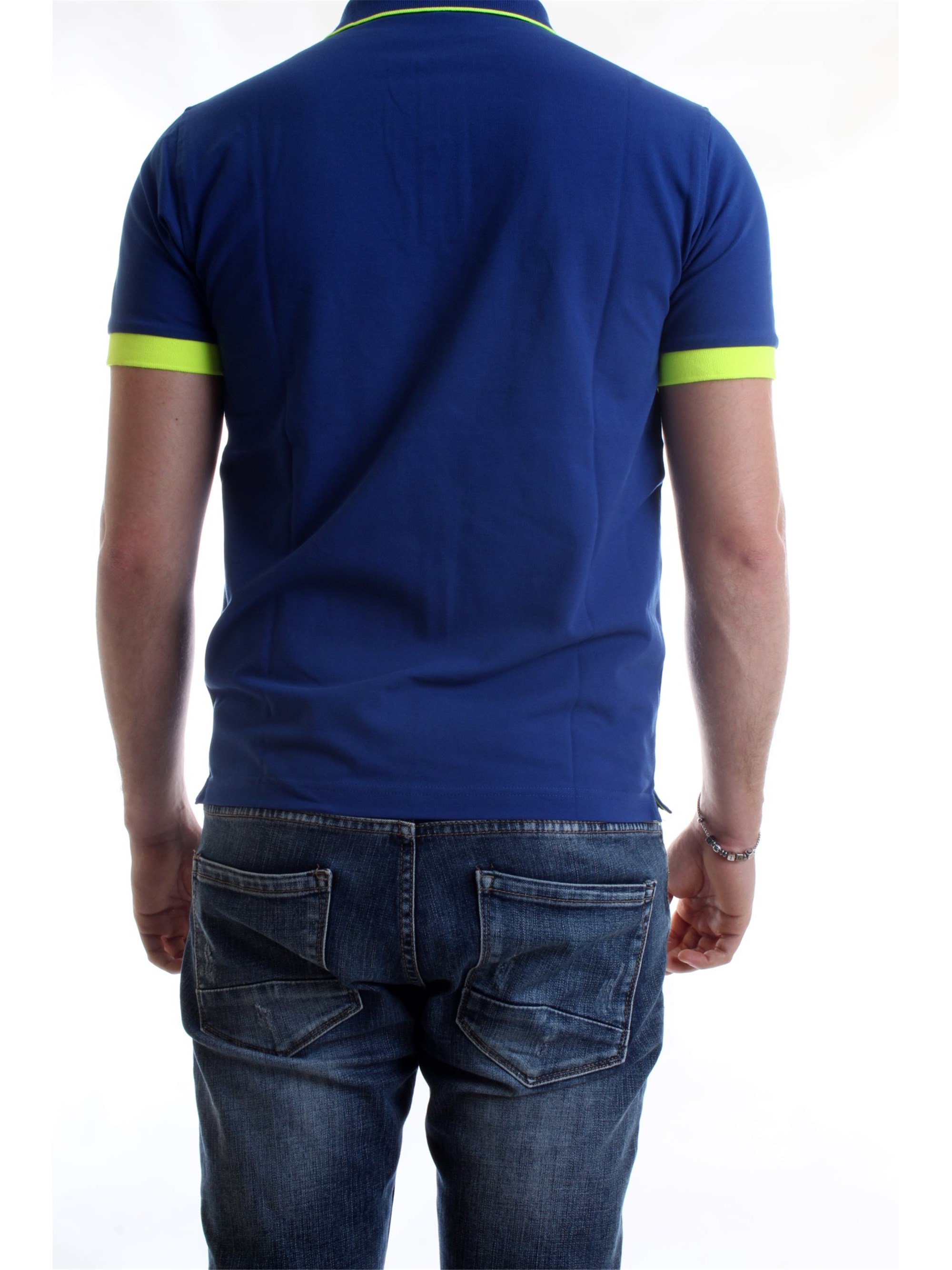SUN68 A30114 Royal Clothing Man Polo shirt SUN68 A30114 Royal Clothing Man Polo shirt