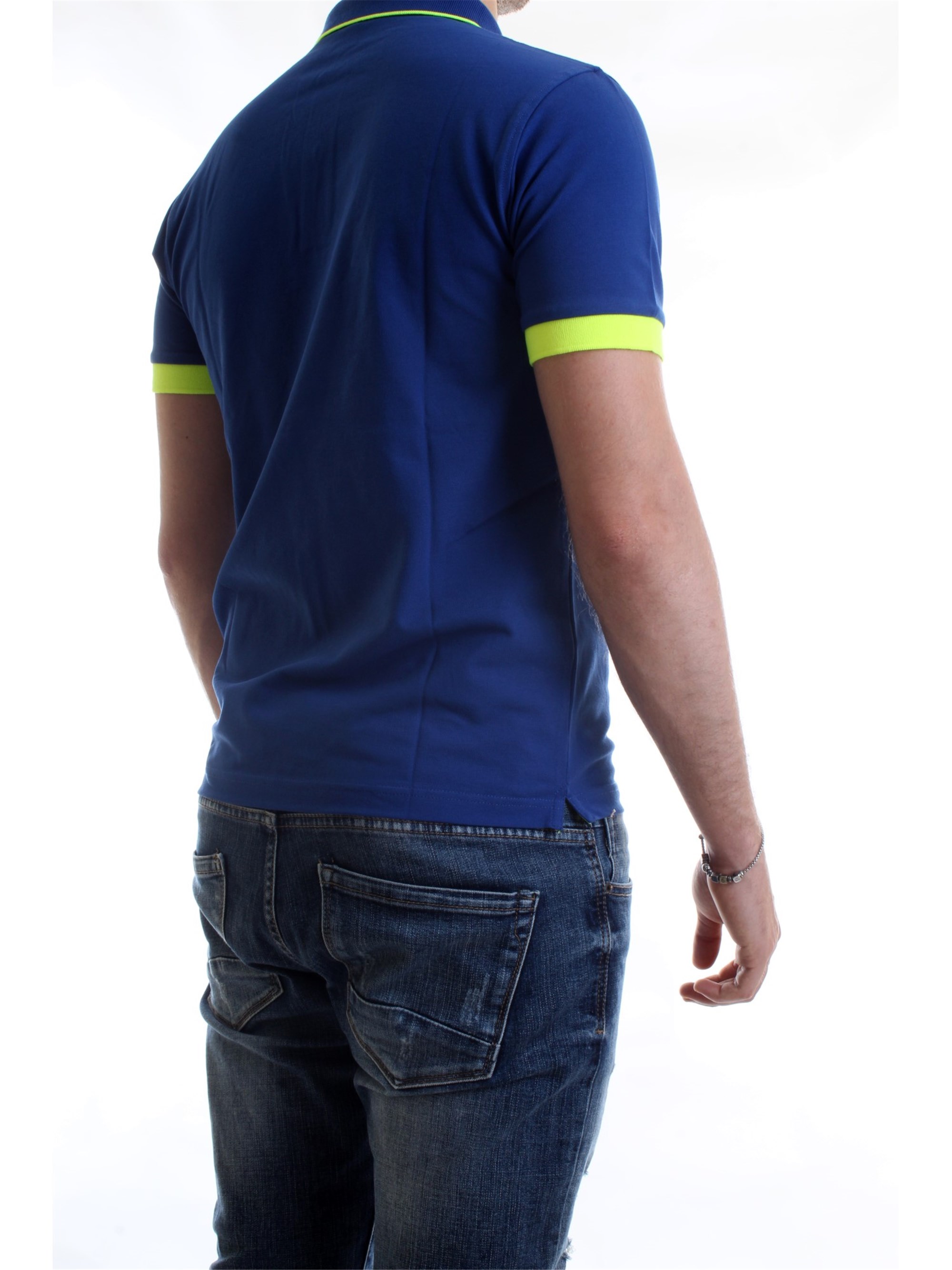 SUN68 A30114 Royal Clothing Man Polo shirt SUN68 A30114 Royal Clothing Man Polo shirt