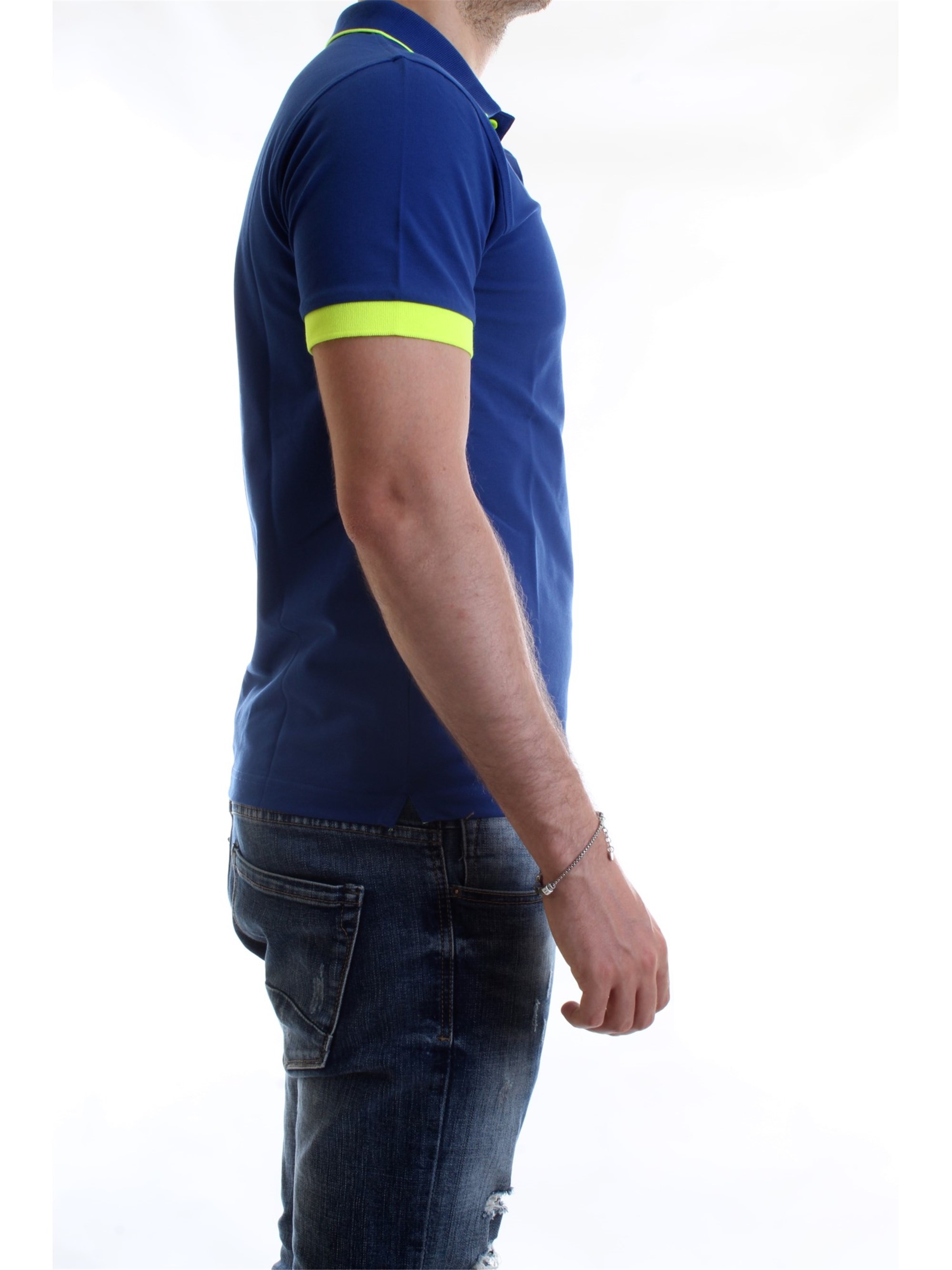SUN68 A30114 Royal Clothing Man Polo shirt SUN68 A30114 Royal Clothing Man Polo shirt