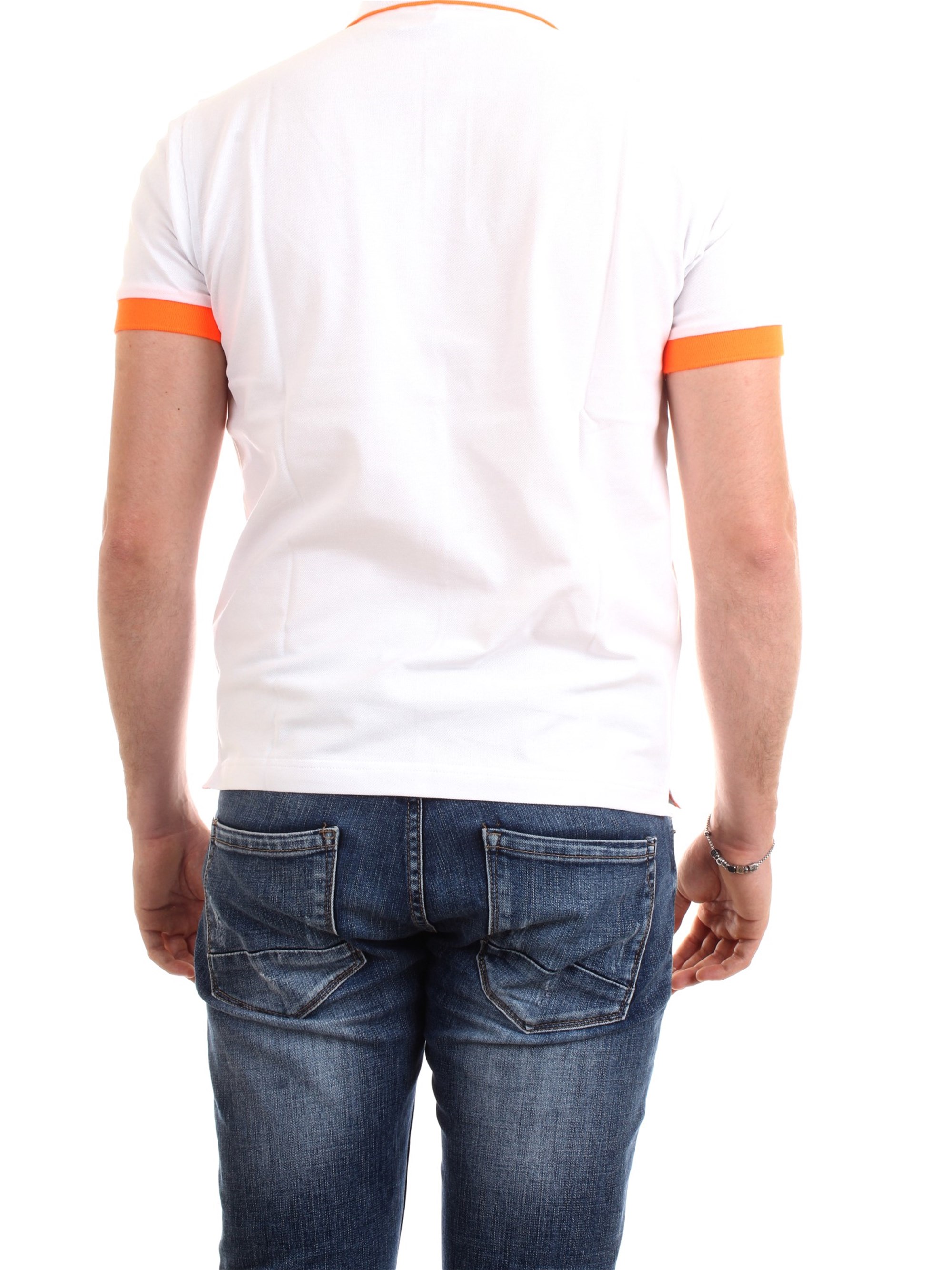 SUN68 A30114 White Clothing Man Polo shirt SUN68 A30114 White Clothing Man Polo shirt