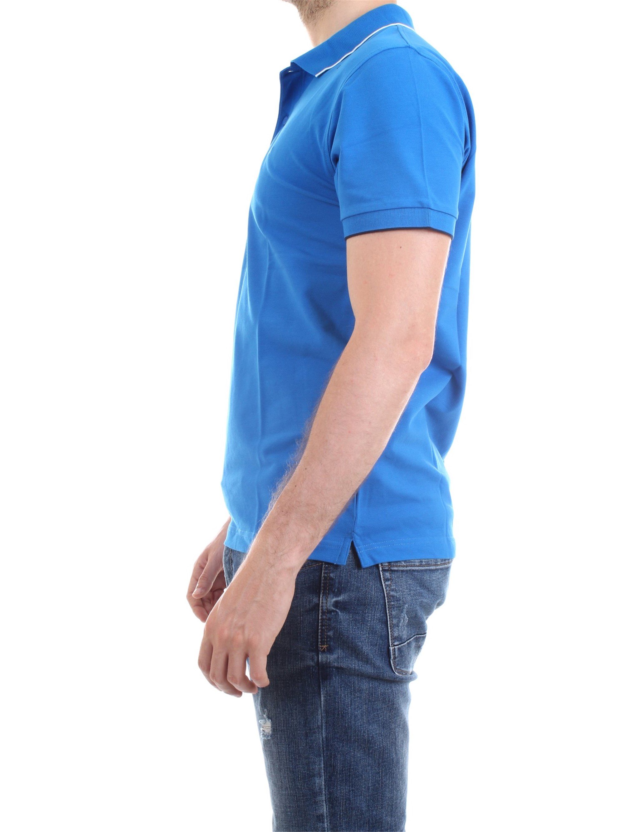 SUN68 A19106 Royal Clothing Man Polo shirt SUN68 A19106 Royal Clothing Man Polo shirt
