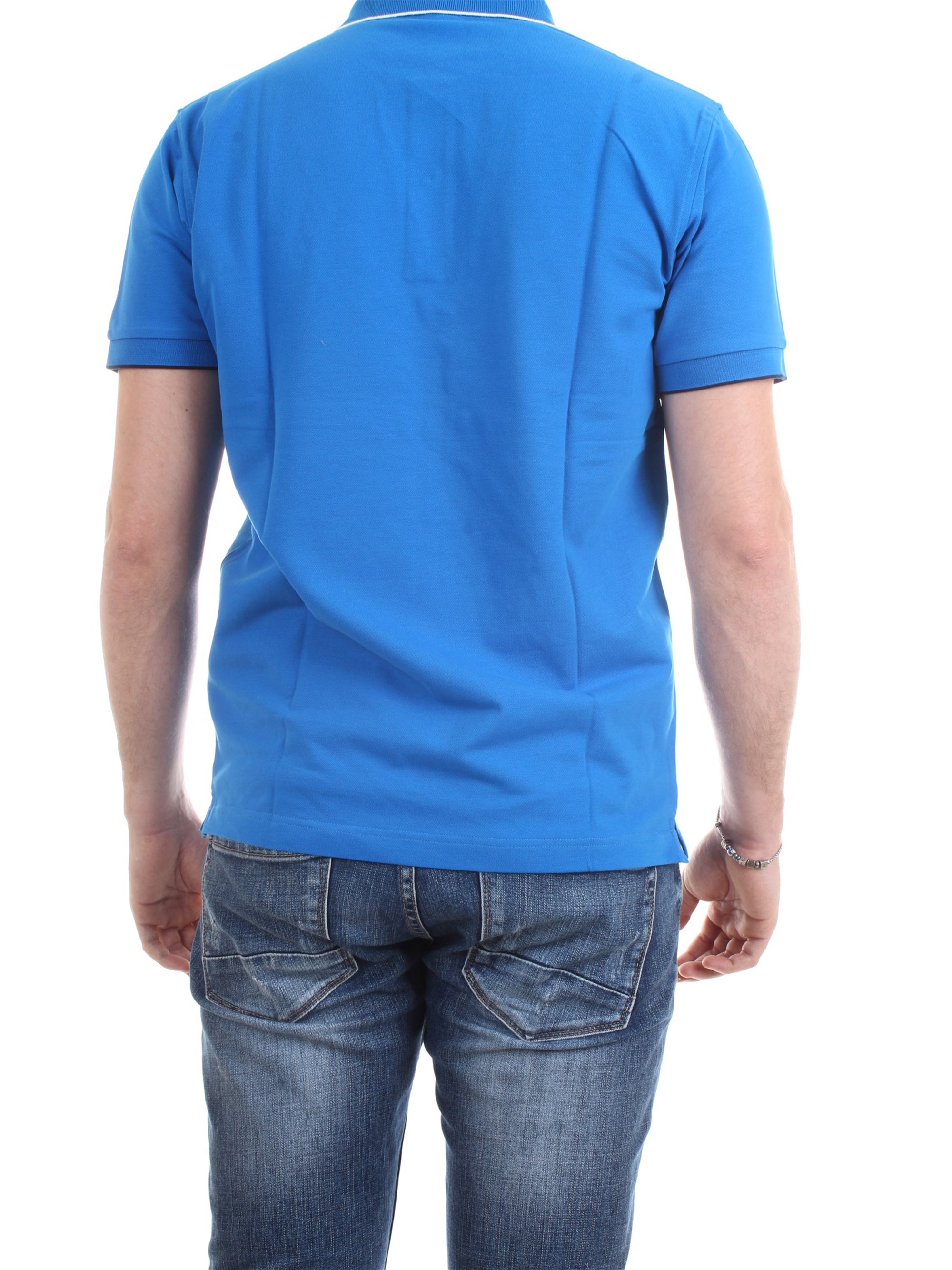 SUN68 A19106 Royal Clothing Man Polo shirt SUN68 A19106 Royal Clothing Man Polo shirt