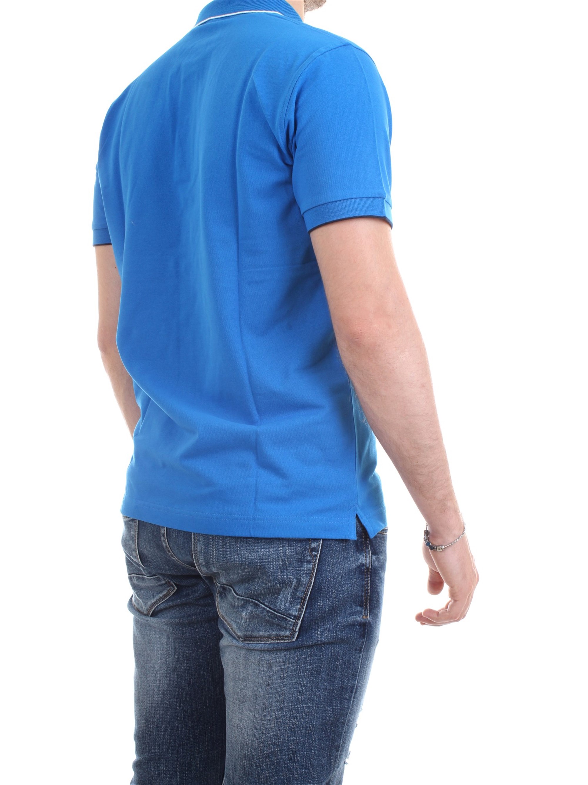 SUN68 A19106 Royal Clothing Man Polo shirt SUN68 A19106 Royal Clothing Man Polo shirt