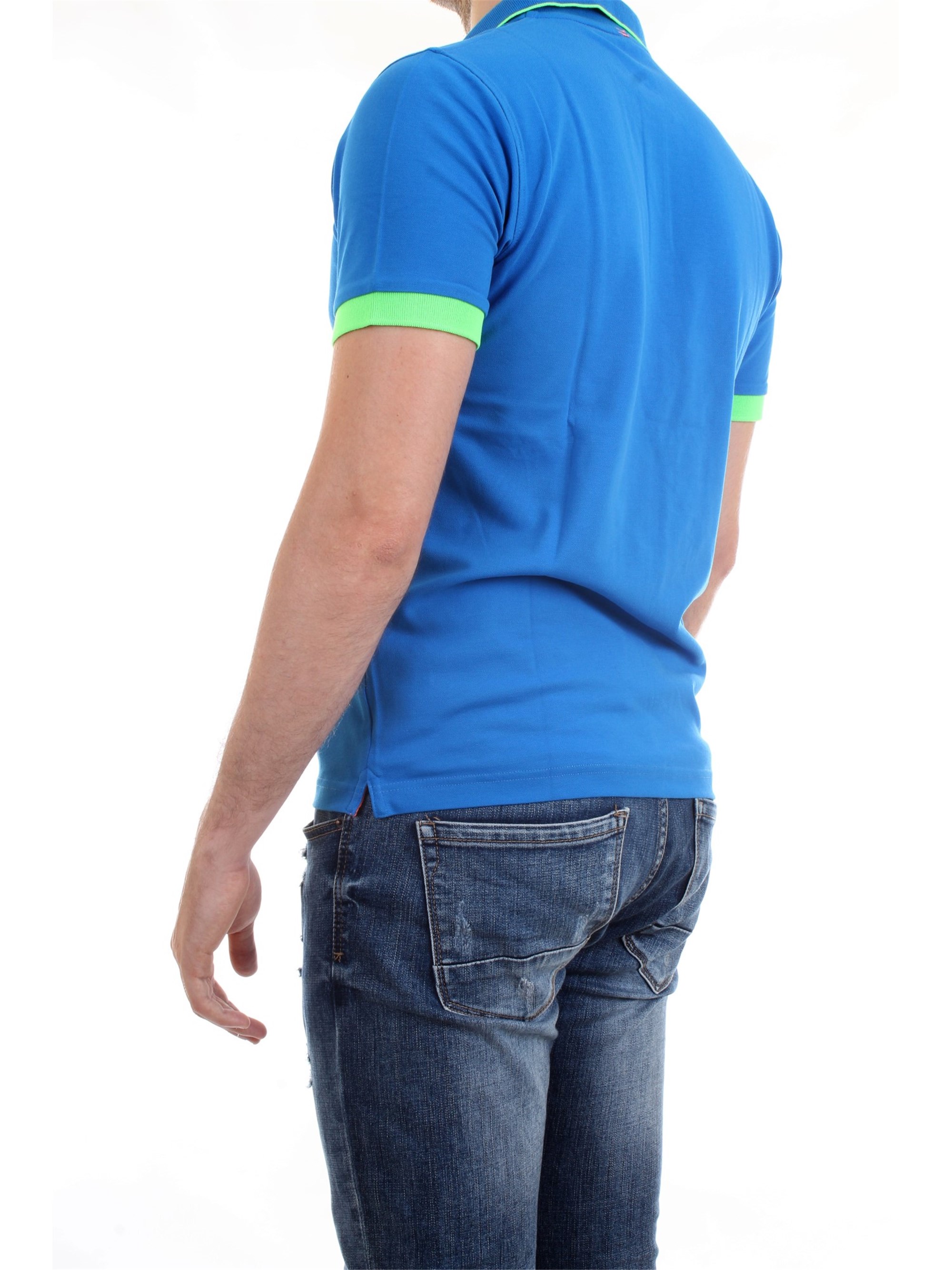 SUN68 A19117 Royal Clothing Man Polo shirt SUN68 A19117 Royal Clothing Man Polo shirt