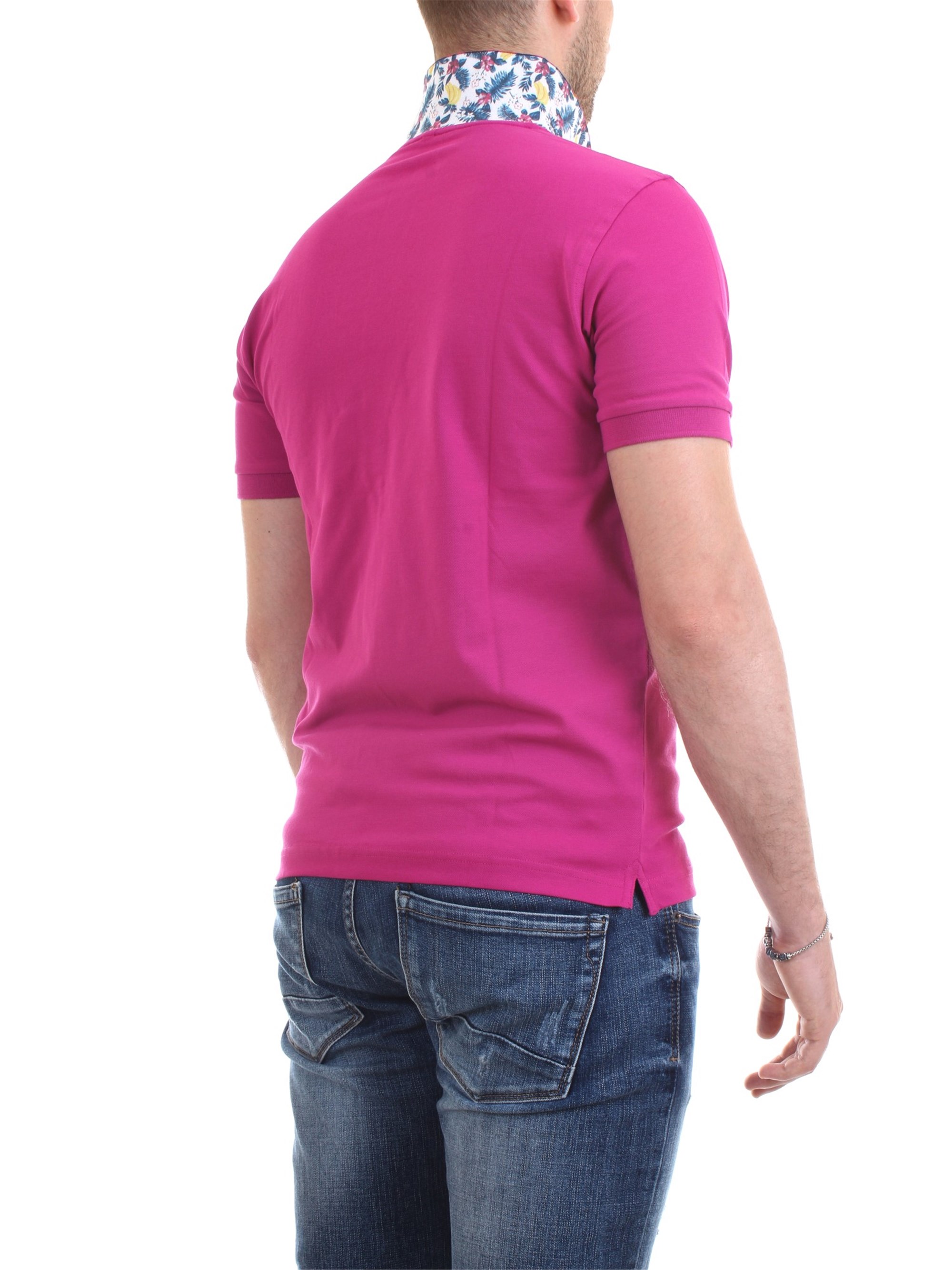 SUN68 A19105 Fuchsia Clothing Man Polo shirt SUN68 A19105 Fuchsia Clothing Man Polo shirt