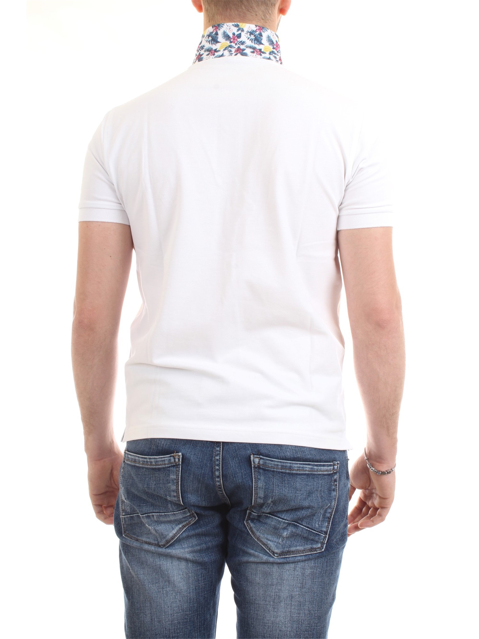 SUN68 A19105 White Clothing Man Polo shirt SUN68 A19105 White Clothing Man Polo shirt