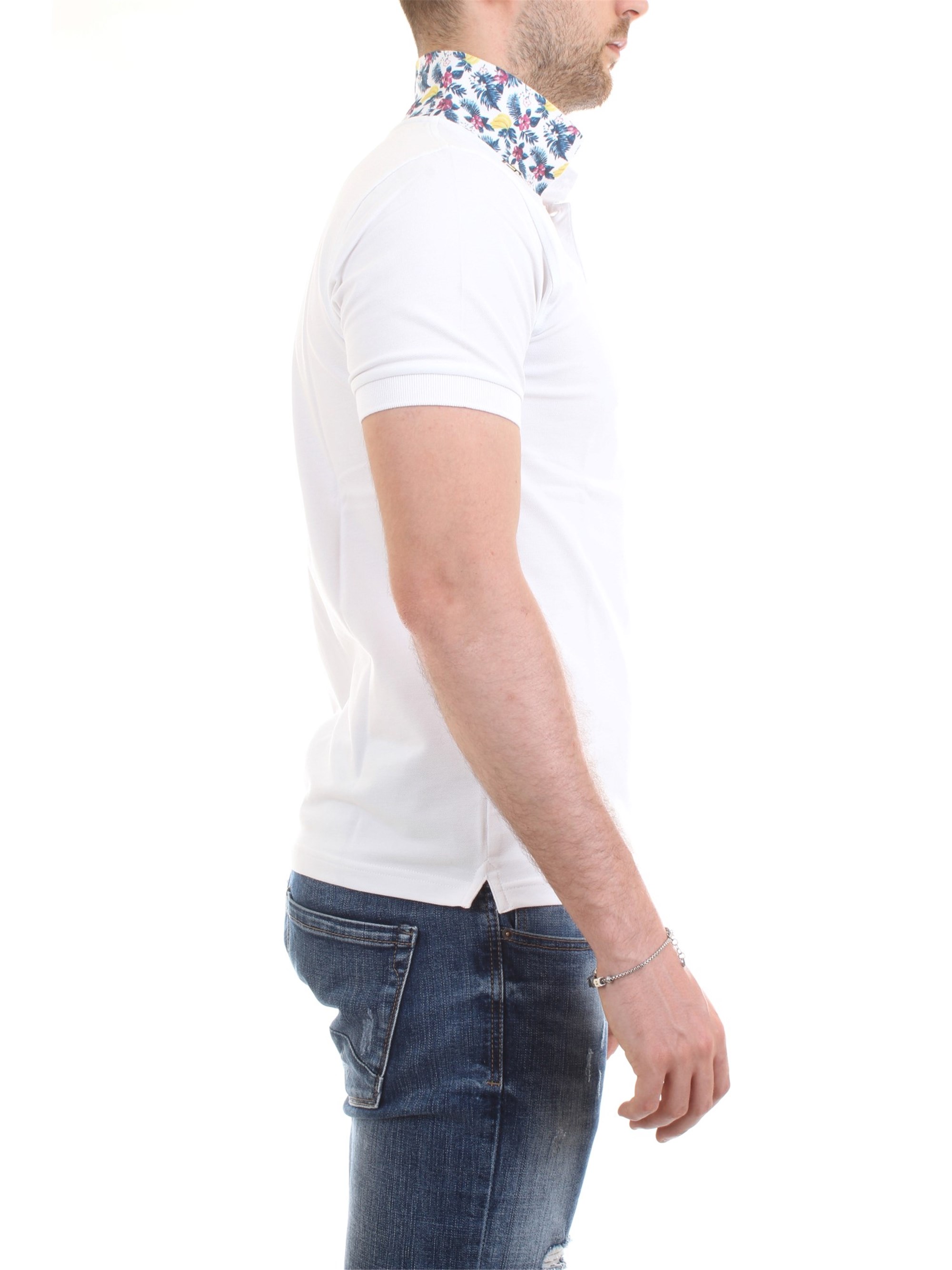 SUN68 A19105 White Clothing Man Polo shirt SUN68 A19105 White Clothing Man Polo shirt