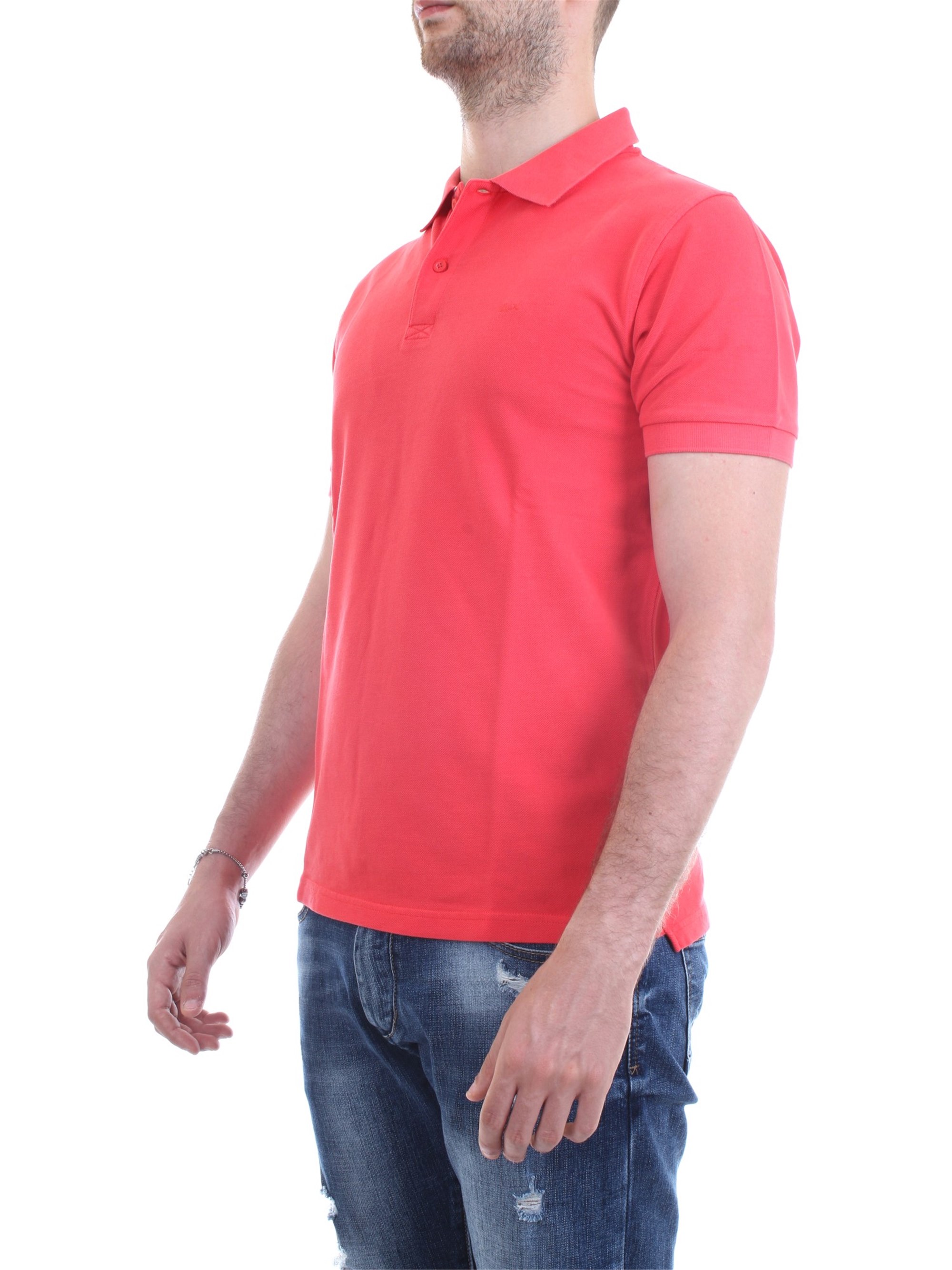 SUN68 A19104 Red Clothing Man Polo shirt SUN68 A19104 Red Clothing Man Polo shirt